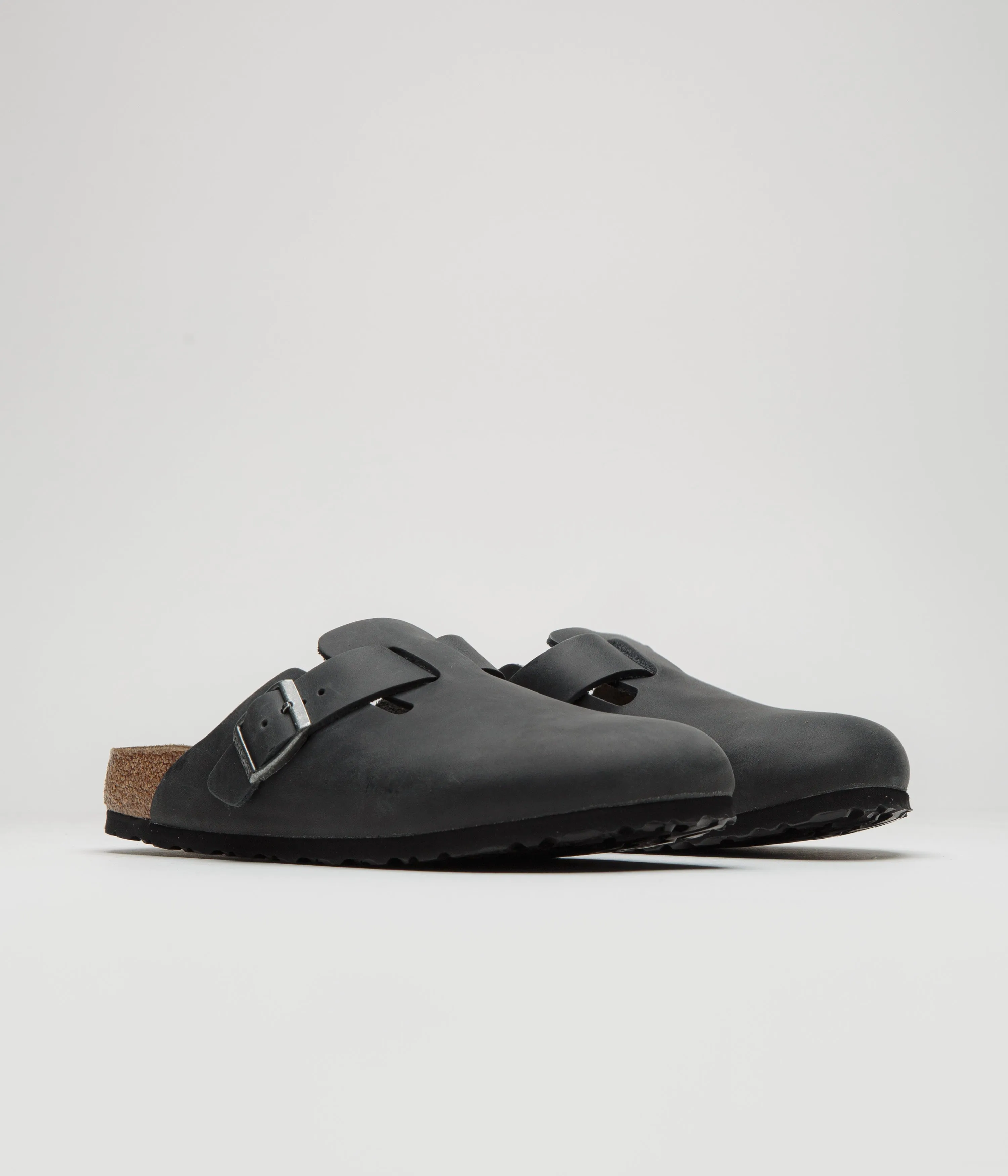 Birkenstock Boston Sandalen in schmaler Ausführung - Schwarze Birkenstock-Schuhe