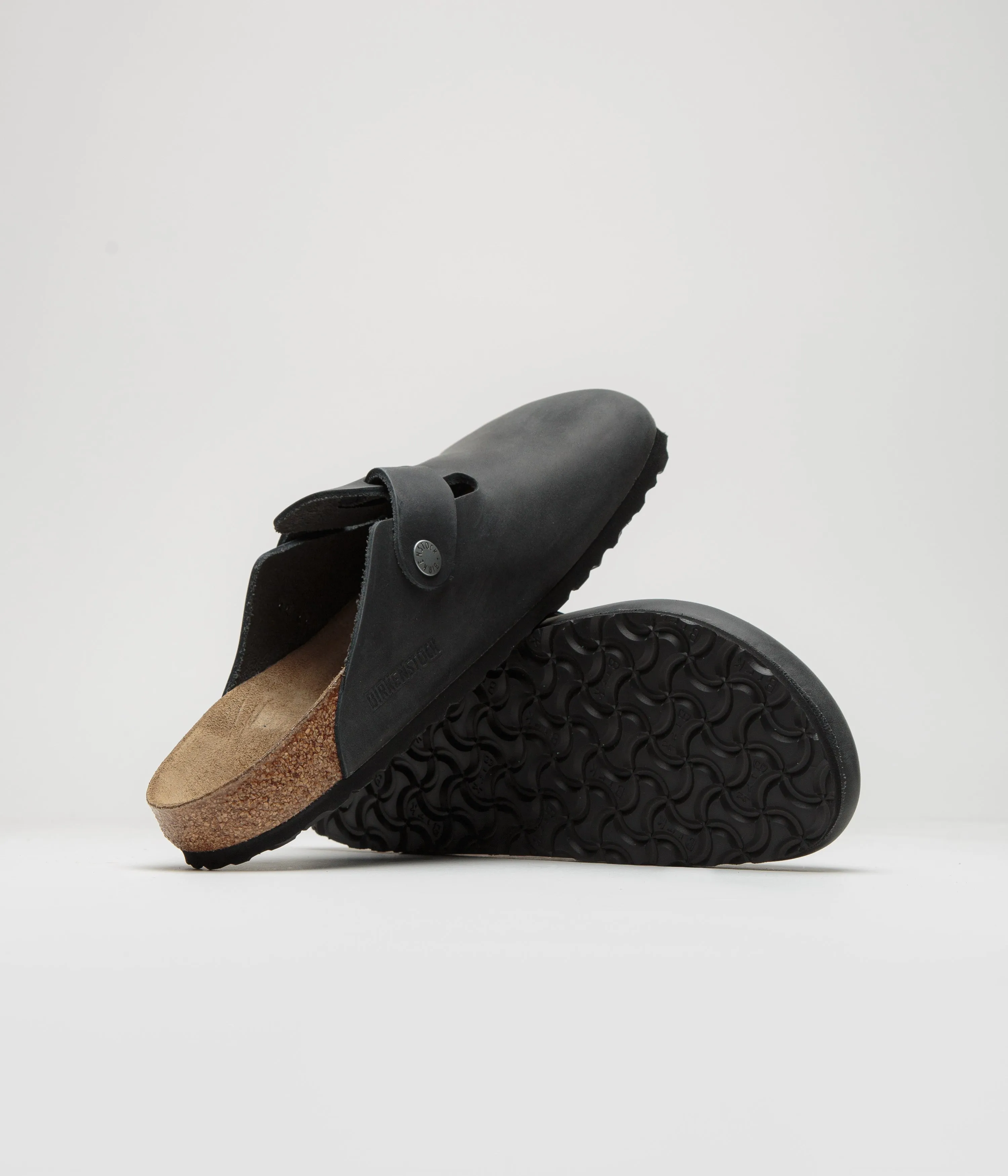 Birkenstock Boston Sandalen in schmaler Ausführung - Schwarze Birkenstock-Schuhe