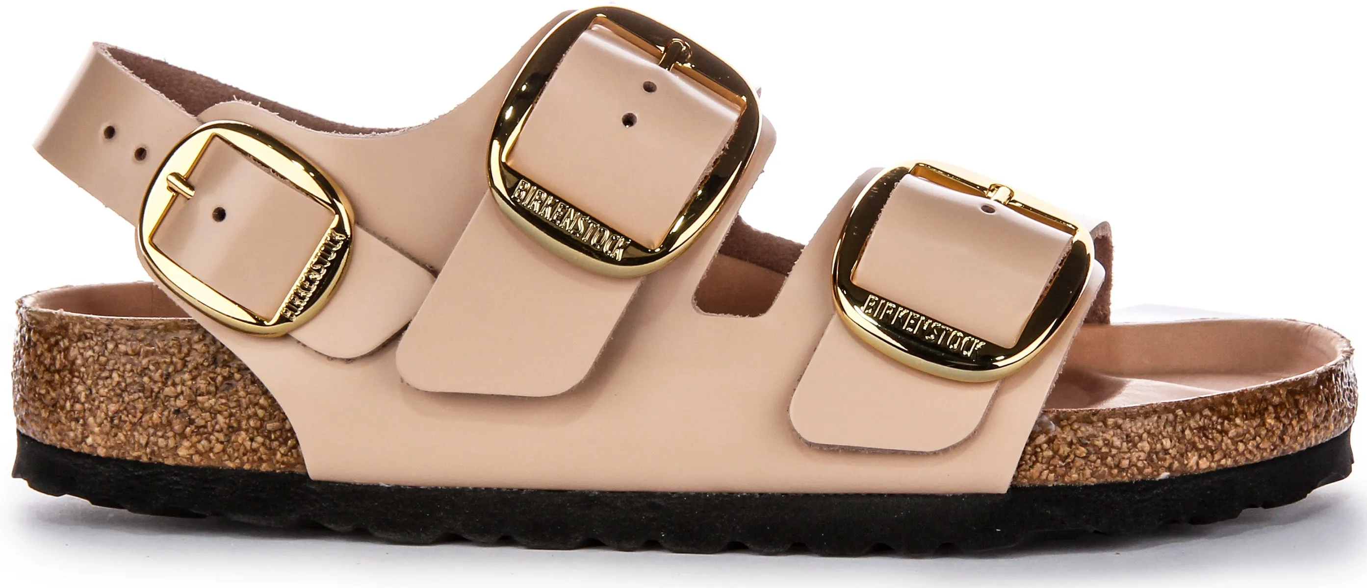 Birkenstock Milano Big Buckle In Nude Leder | Regular Fit Schuhe Birkenstock