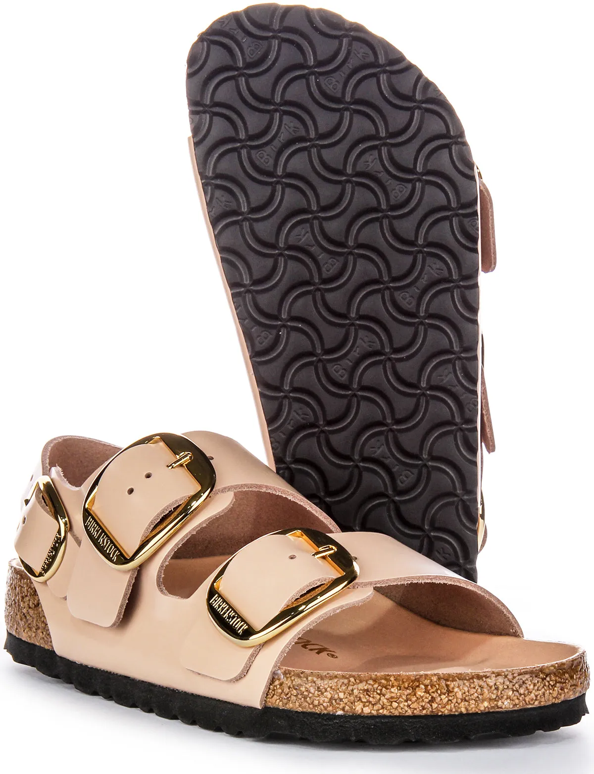 Birkenstock Milano Big Buckle In Nude Leder | Regular Fit Schuhe Birkenstock