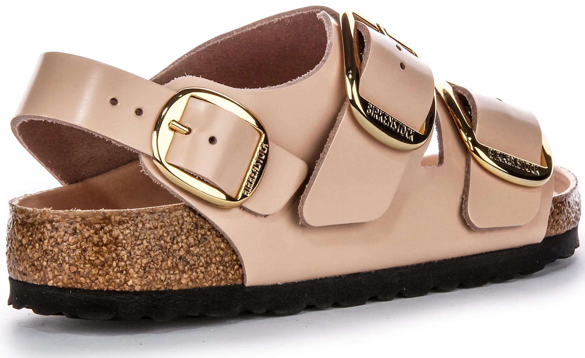 Birkenstock Milano Big Buckle In Nude Leder | Regular Fit Schuhe Birkenstock
