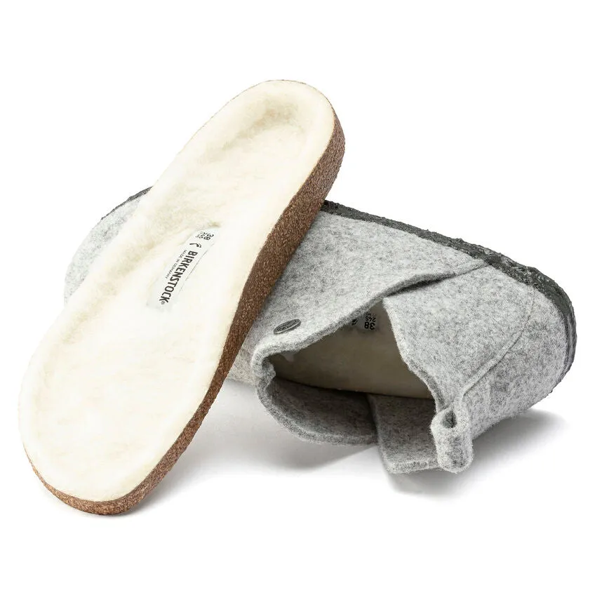 Birkenstock Schuhe Andermatt Wolle/Shearling Hellgrau