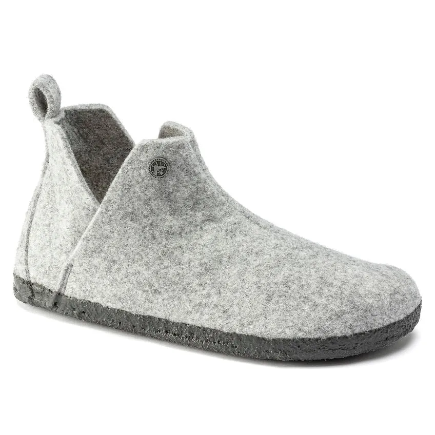 Birkenstock Schuhe Andermatt Wolle/Shearling Hellgrau