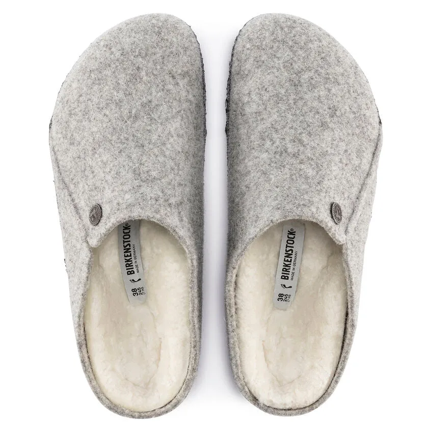Birkenstock Schuhe Damen Zermatt Wolle/Shearling Hellgrau