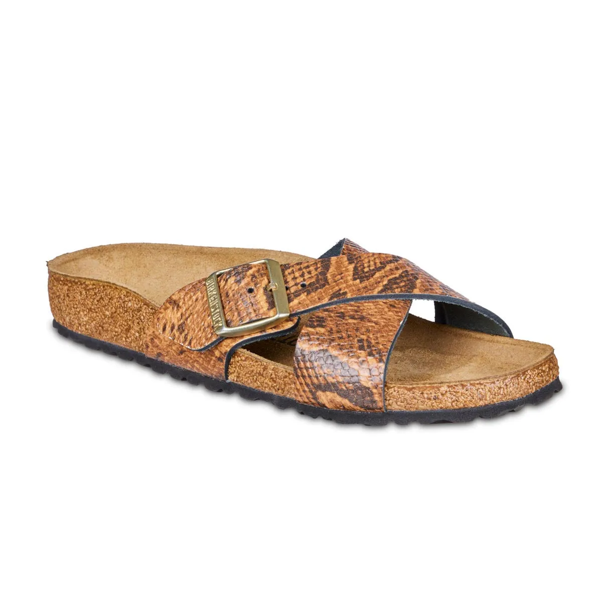 Birkenstock Siena Sandalen aus geprägtem Schlangenleder