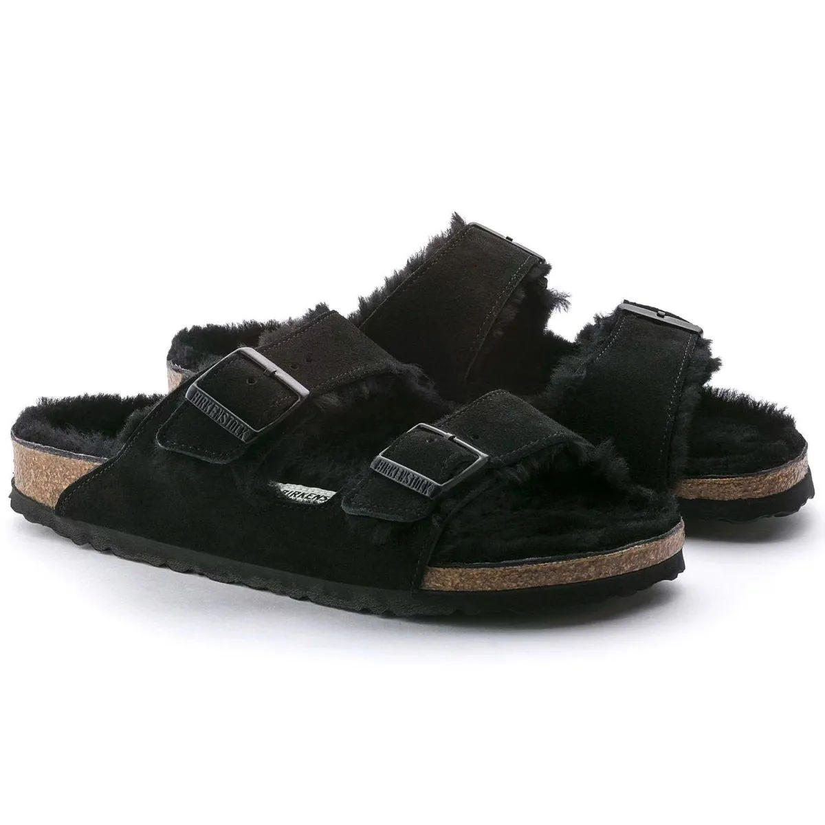 Birkenstock Damen Arizona Shearling Schwarz