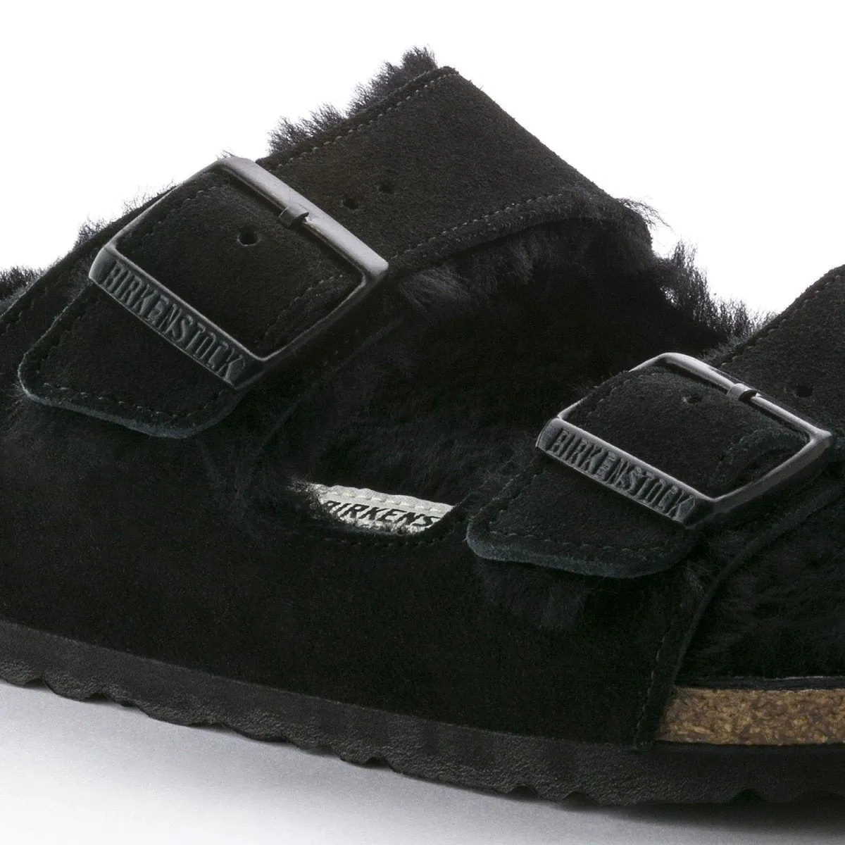 Birkenstock Damen Arizona Shearling Schwarz