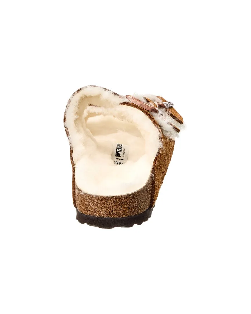 Birkenstock Damen Arizona Shearling Sandale in schmaler Ausführung