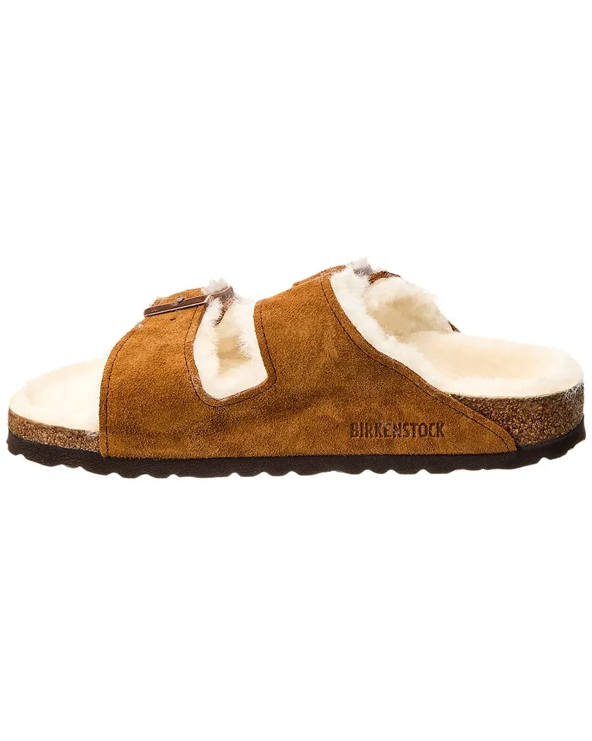 Birkenstock Damen Arizona Shearling Sandale in schmaler Ausführung