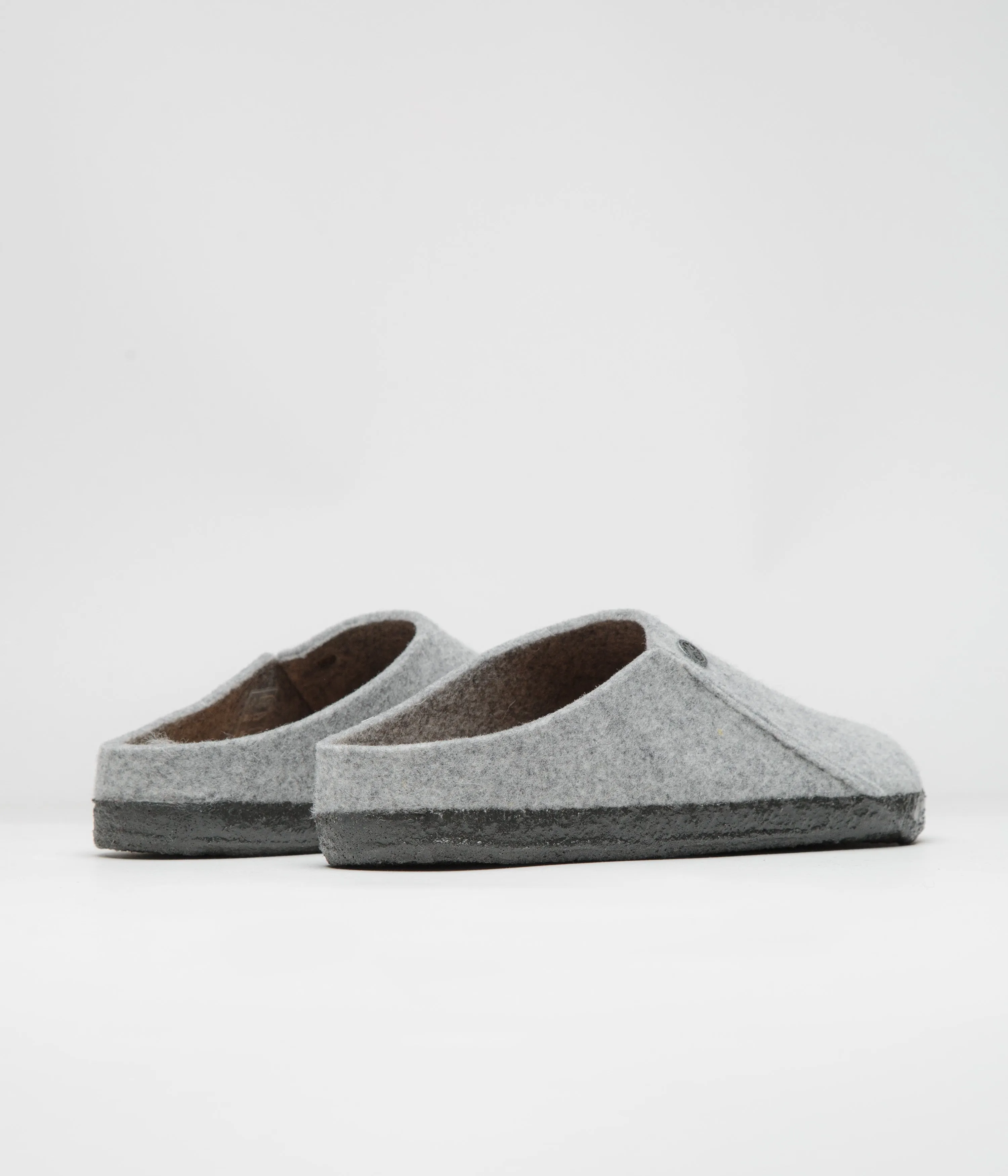 Birkenstock Zermatt Filzpantoffeln - Hellgraue Birkenstock Schuhe