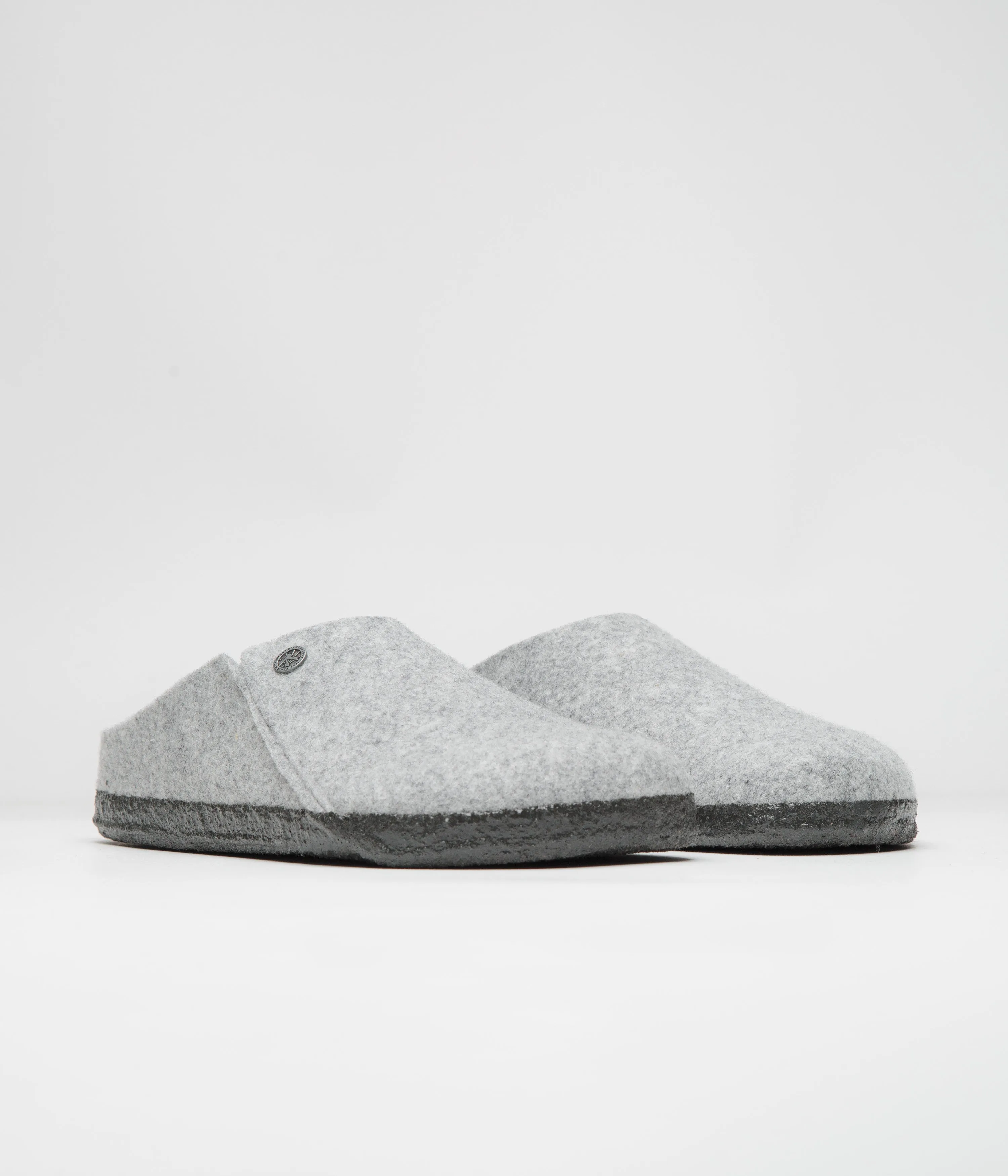 Birkenstock Zermatt Filzpantoffeln - Hellgraue Birkenstock Schuhe