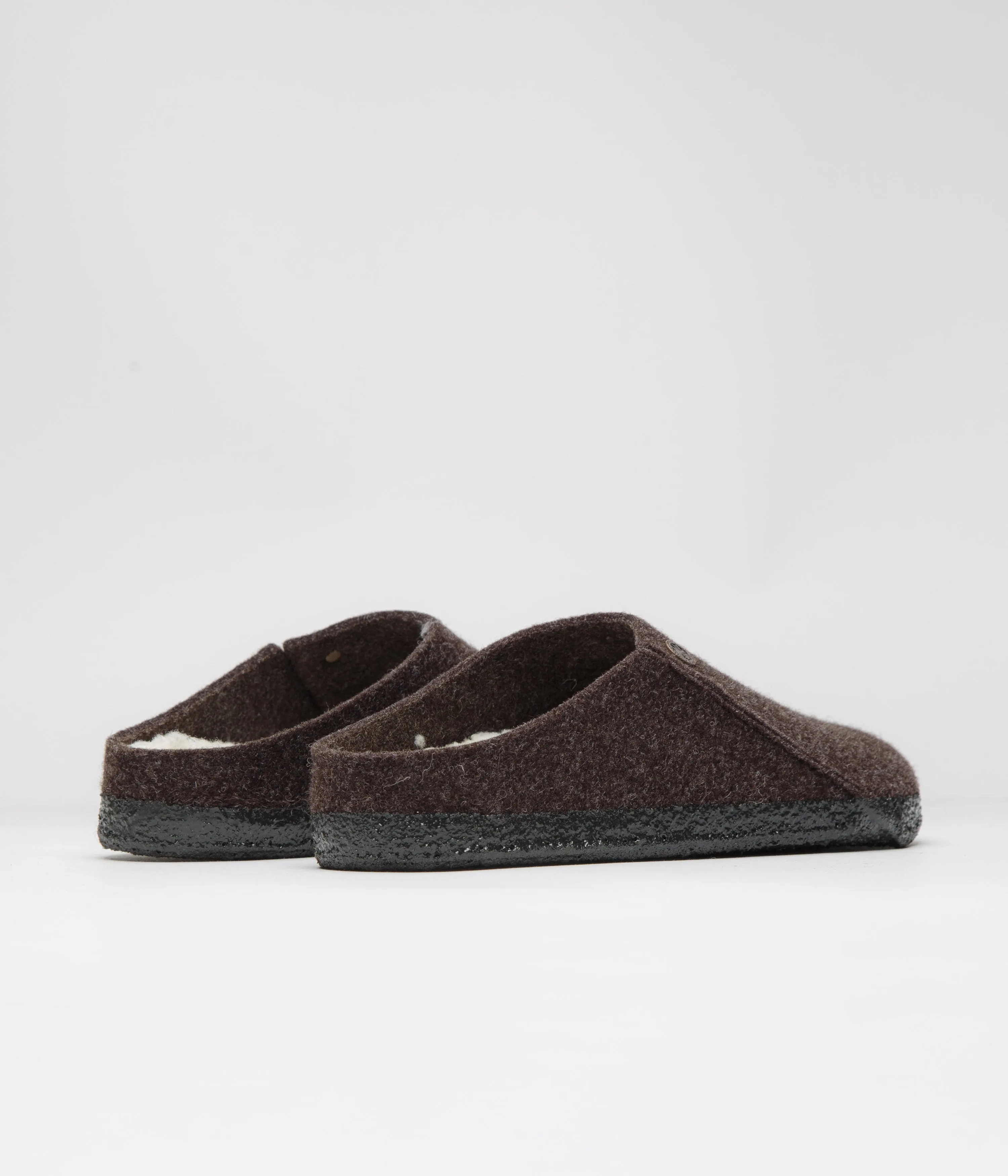 Birkenstock Zermatt Filzpuschen mit Schaffell - Mokka Birkenstock Schuhe
