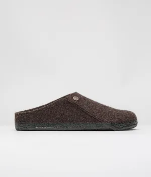 Birkenstock Zermatt Filzpuschen mit Schaffell - Mokka Birkenstock Schuhe