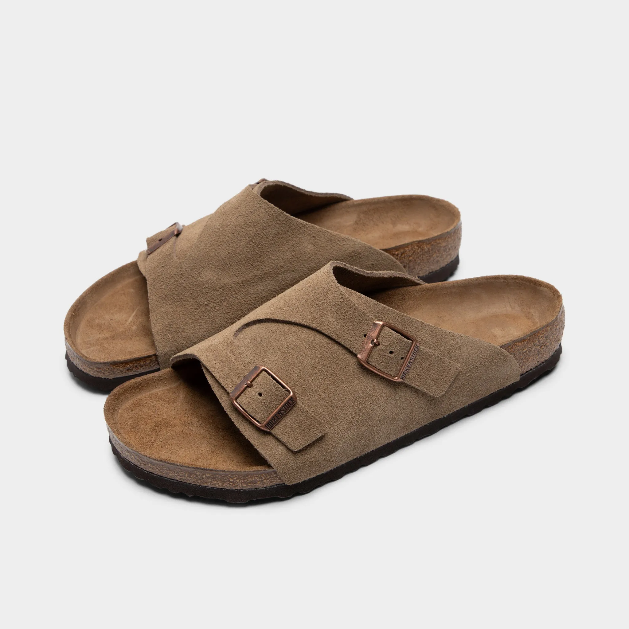 Birkenstock Zürich Wildleder / Graubraun Birkenstock Schuhe