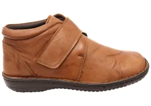 Cabello Comfort 5240-27 Damen Weite Passform Bequeme Lederstiefel Cabello Comfort Schuhe