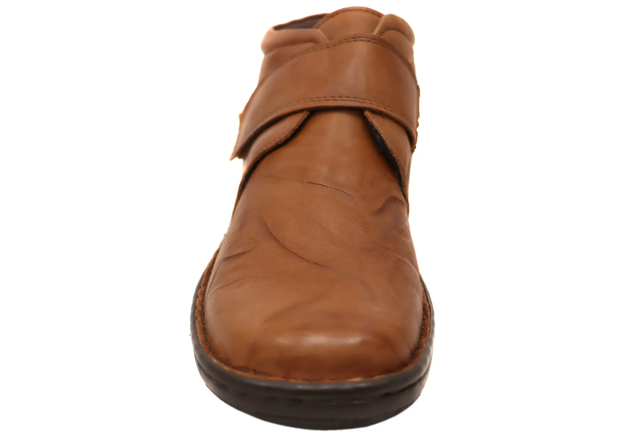 Cabello Comfort 5240-27 Damen Weite Passform Bequeme Lederstiefel Cabello Comfort Schuhe