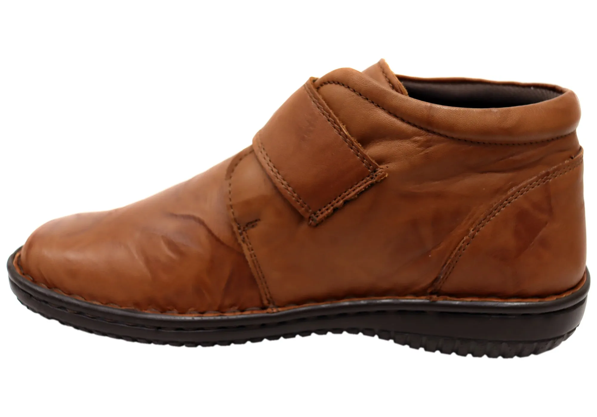 Cabello Comfort 5240-27 Damen Weite Passform Bequeme Lederstiefel Cabello Comfort Schuhe