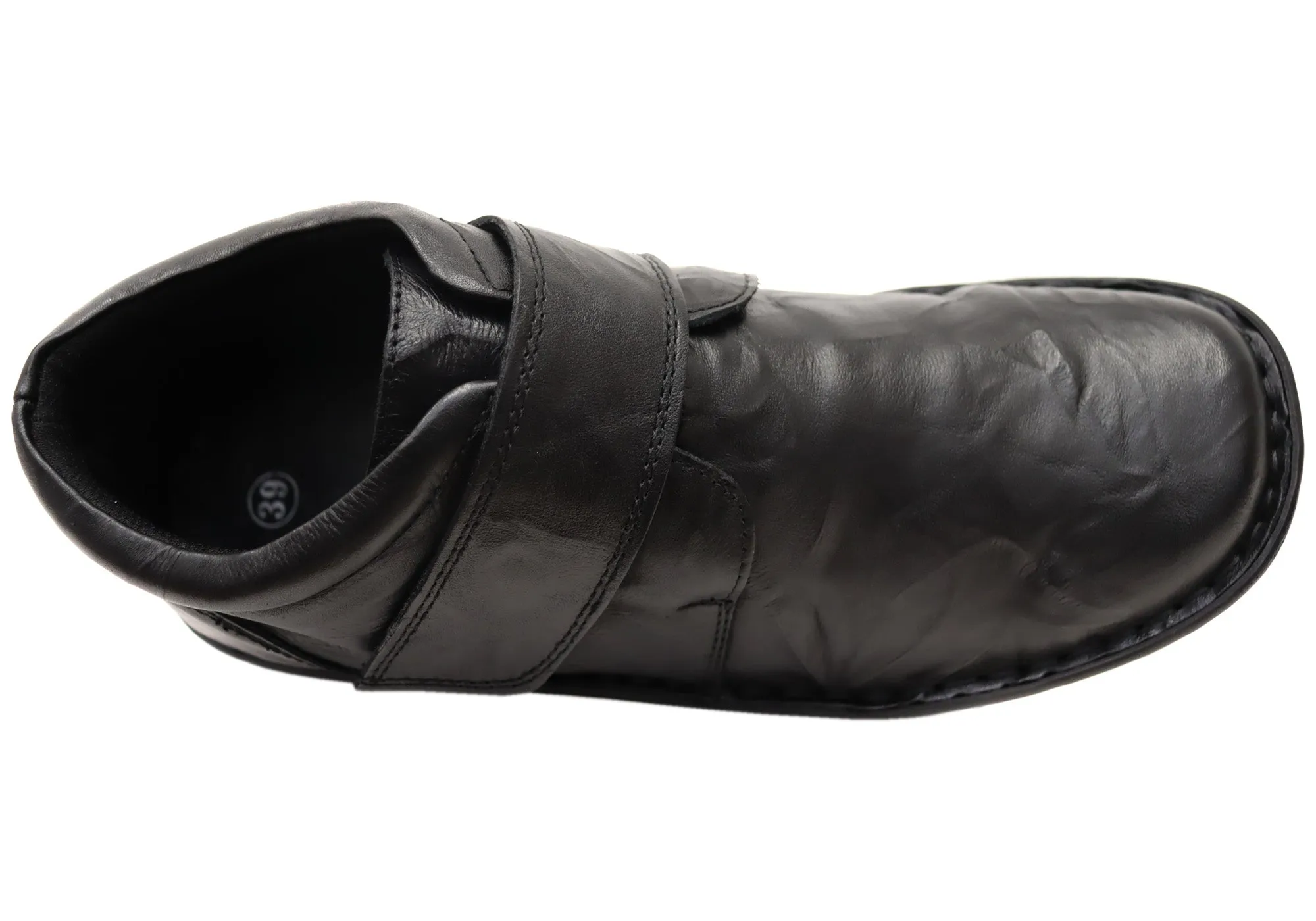 Cabello Comfort 5240-27 Damen Weite Passform Bequeme Lederstiefel Cabello Comfort Schuhe