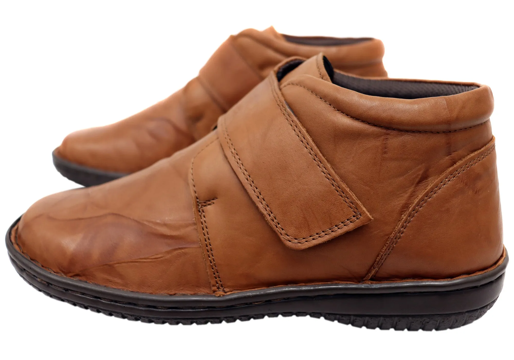 Cabello Comfort 5240-27 Damen Weite Passform Bequeme Lederstiefel Cabello Comfort Schuhe