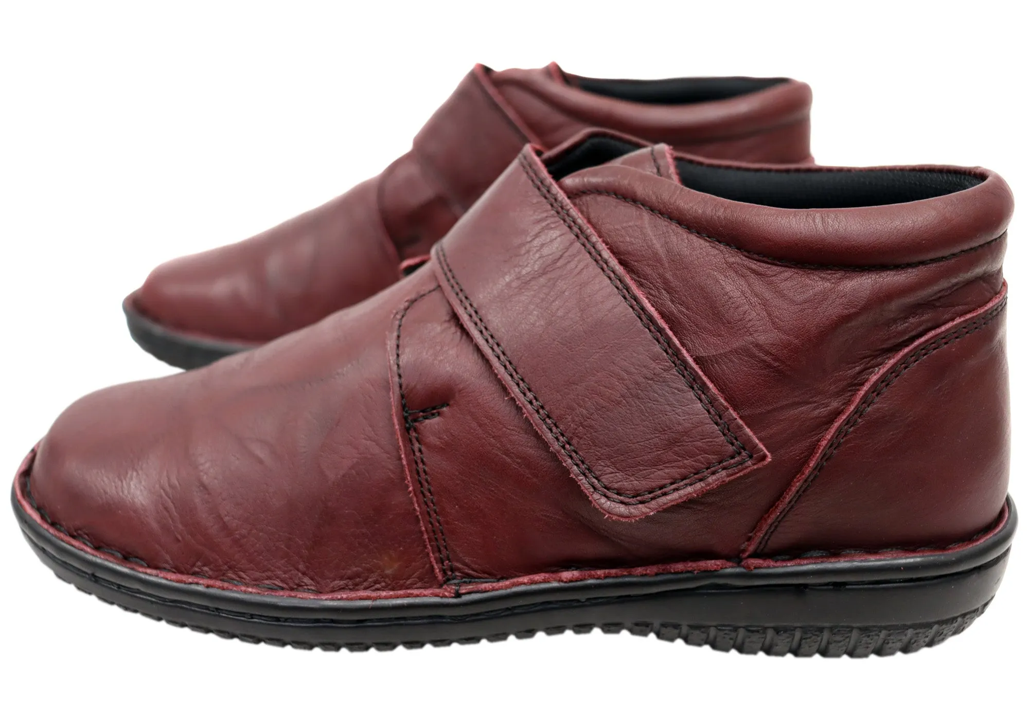 Cabello Comfort 5240-27 Damen Weite Passform Bequeme Lederstiefel Cabello Comfort Schuhe