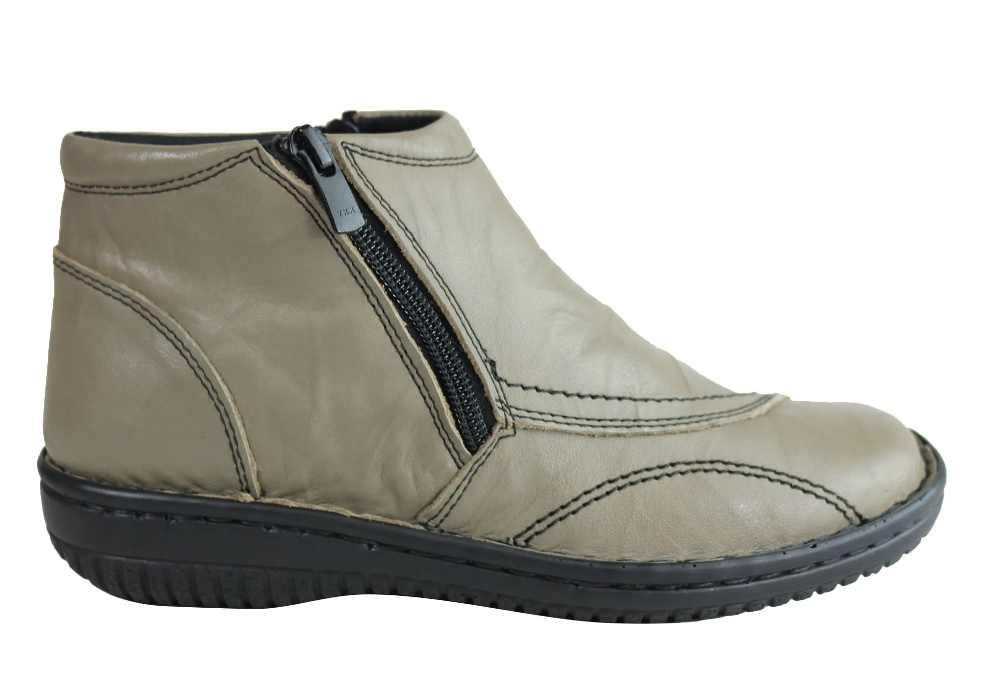 Cabello Comfort 5250-27 Damen Lederstiefel Hergestellt in der Türkei Cabello Comfort Schuhe