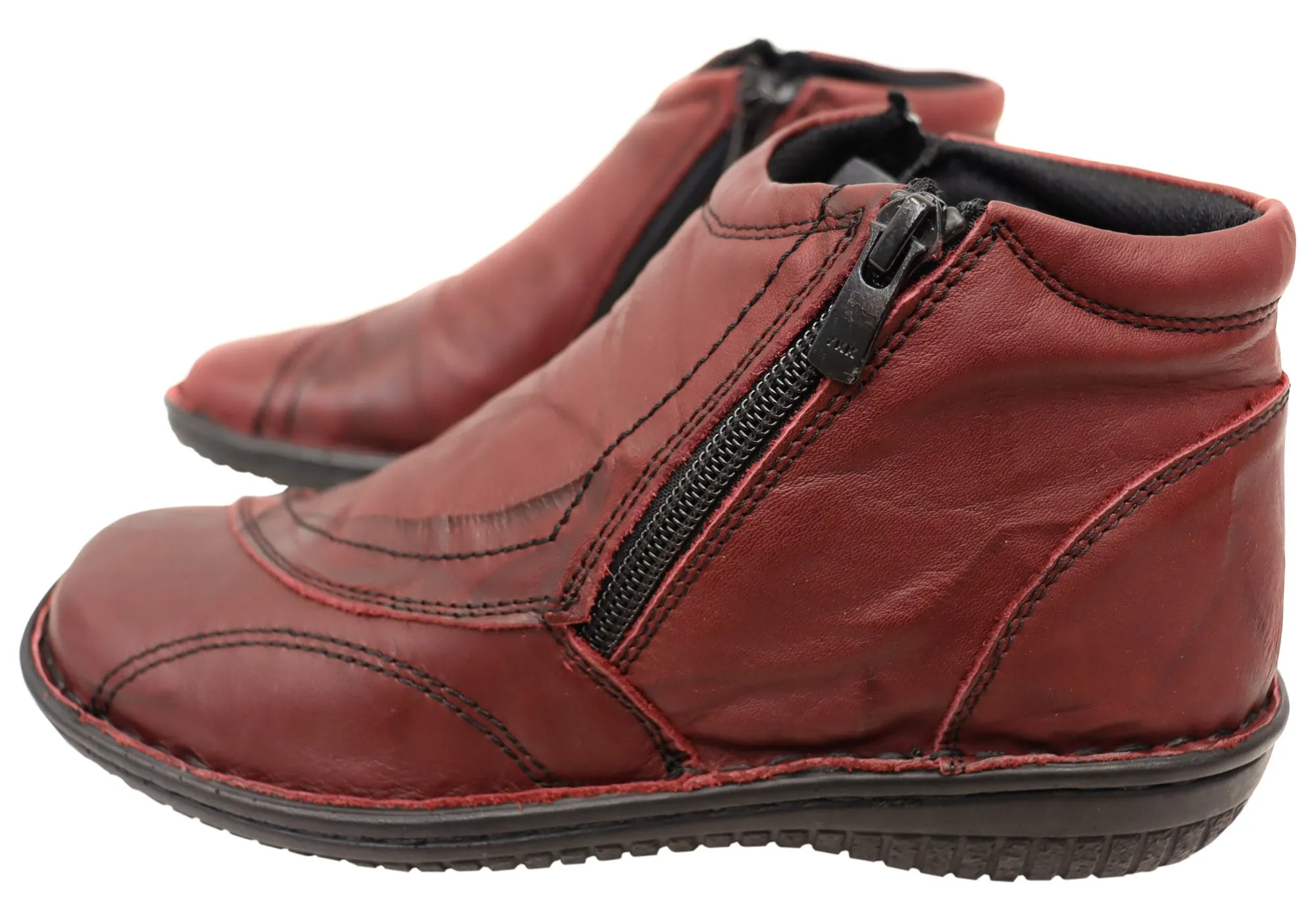 Cabello Comfort 5250-27 Damen Lederstiefel Hergestellt in der Türkei Cabello Comfort Schuhe