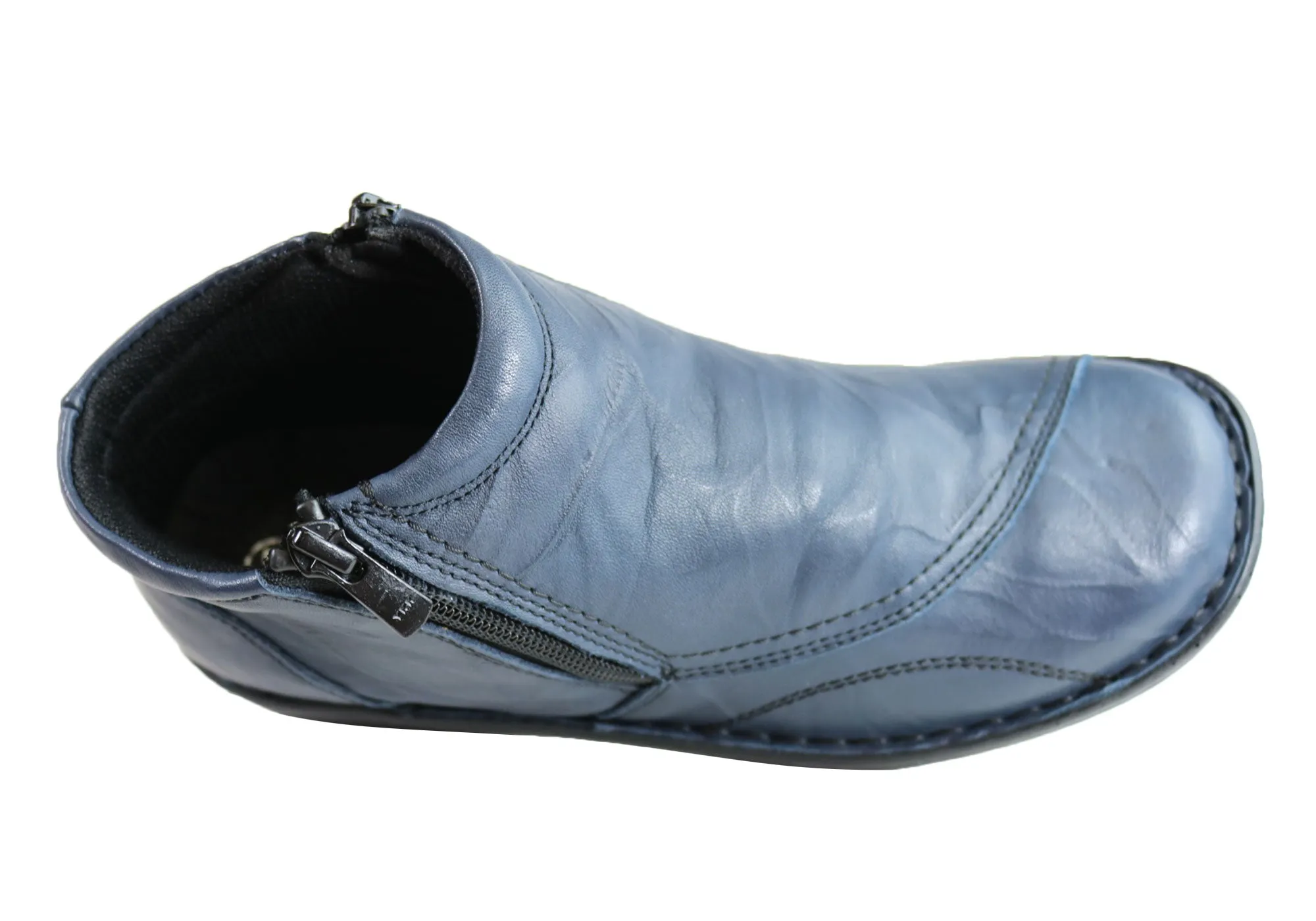Cabello Comfort 5250-27 Damen Lederstiefel Hergestellt in der Türkei Cabello Comfort Schuhe