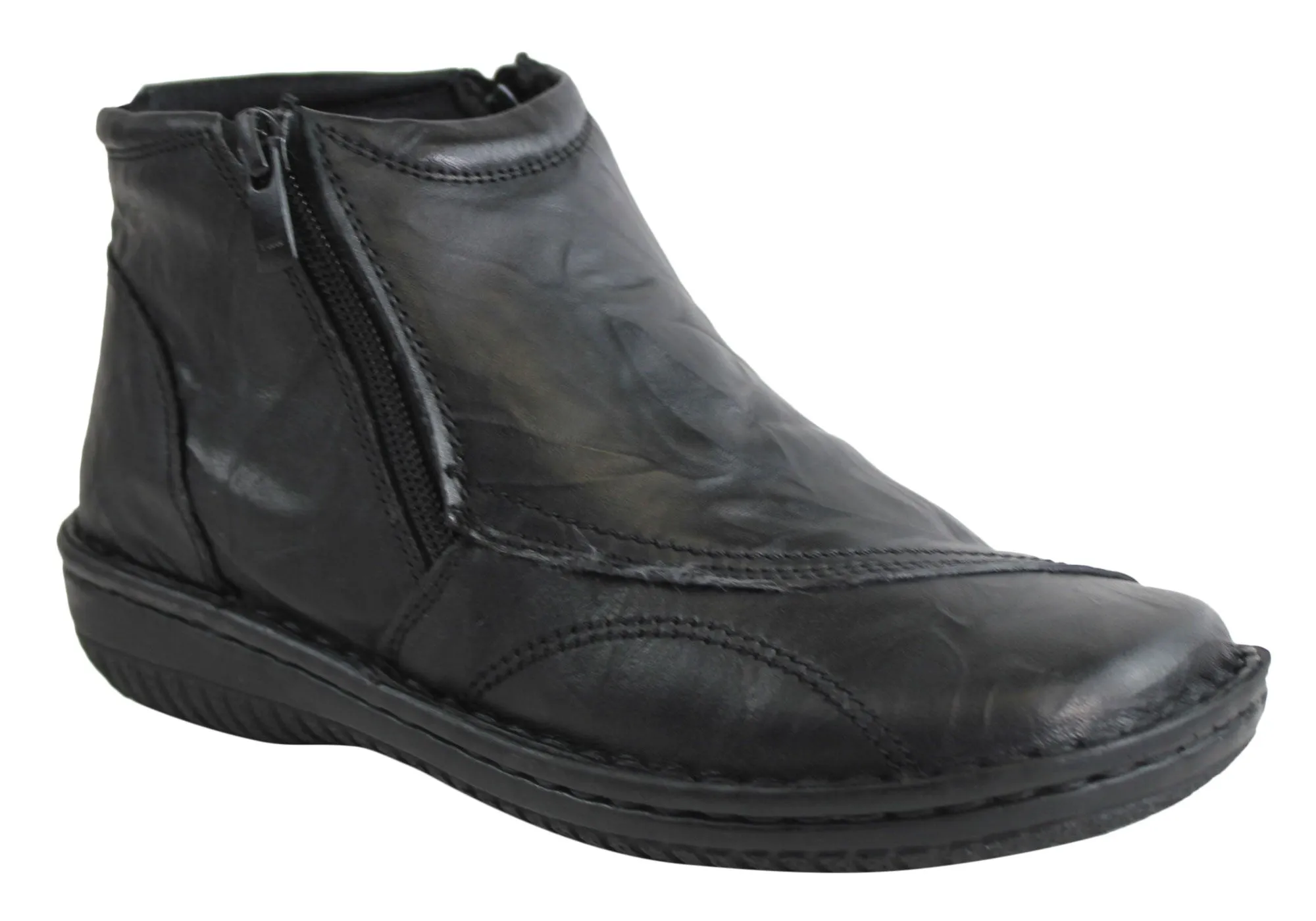 Cabello Comfort 5250-27 Damen Lederstiefel Hergestellt in der Türkei Cabello Comfort Schuhe