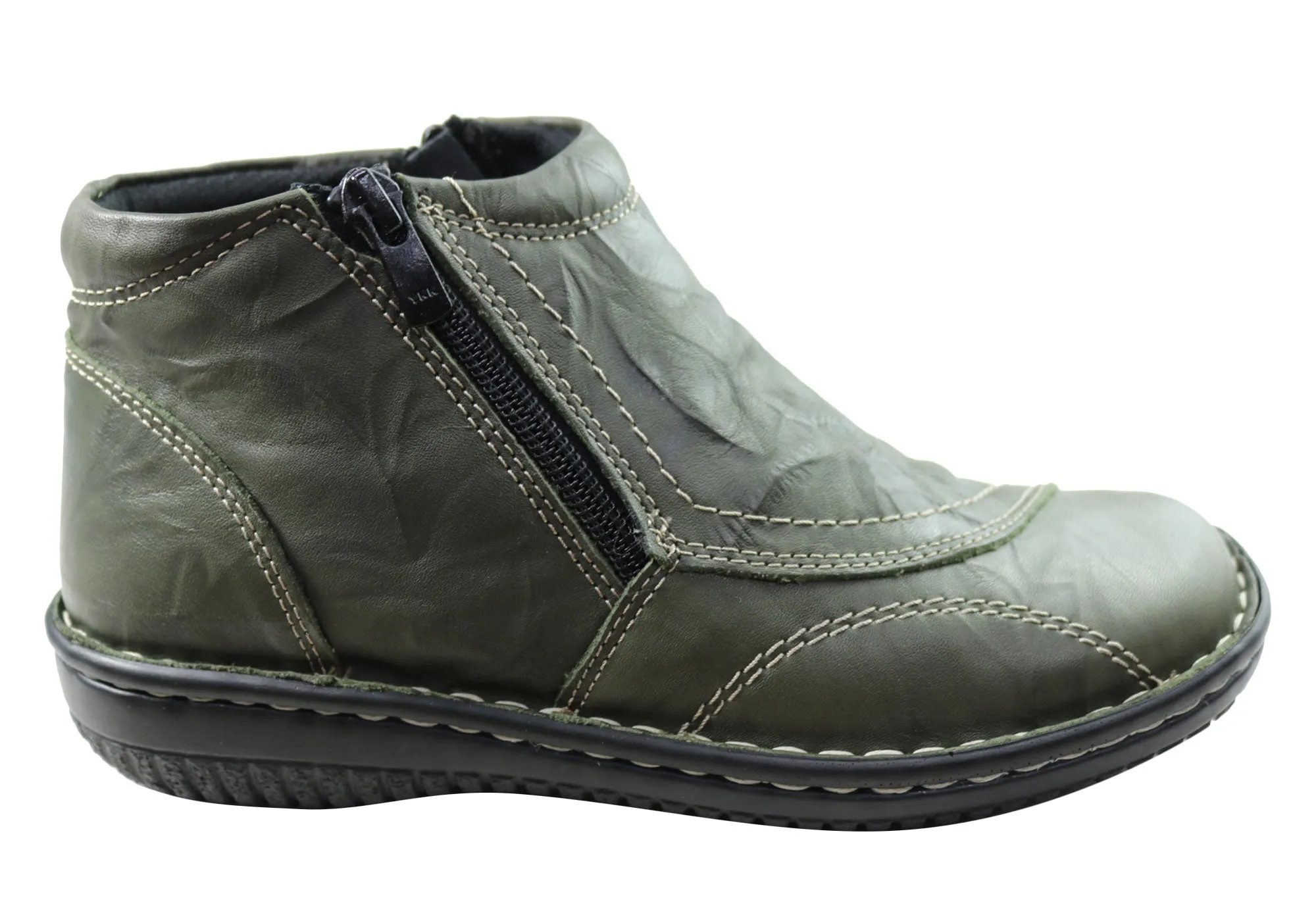 Cabello Comfort 5250-27 Damen Lederstiefel Hergestellt in der Türkei Cabello Comfort Schuhe
