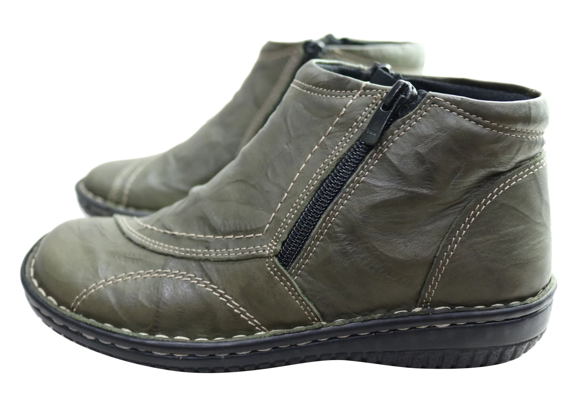 Cabello Comfort 5250-27 Damen Lederstiefel Hergestellt in der Türkei Cabello Comfort Schuhe