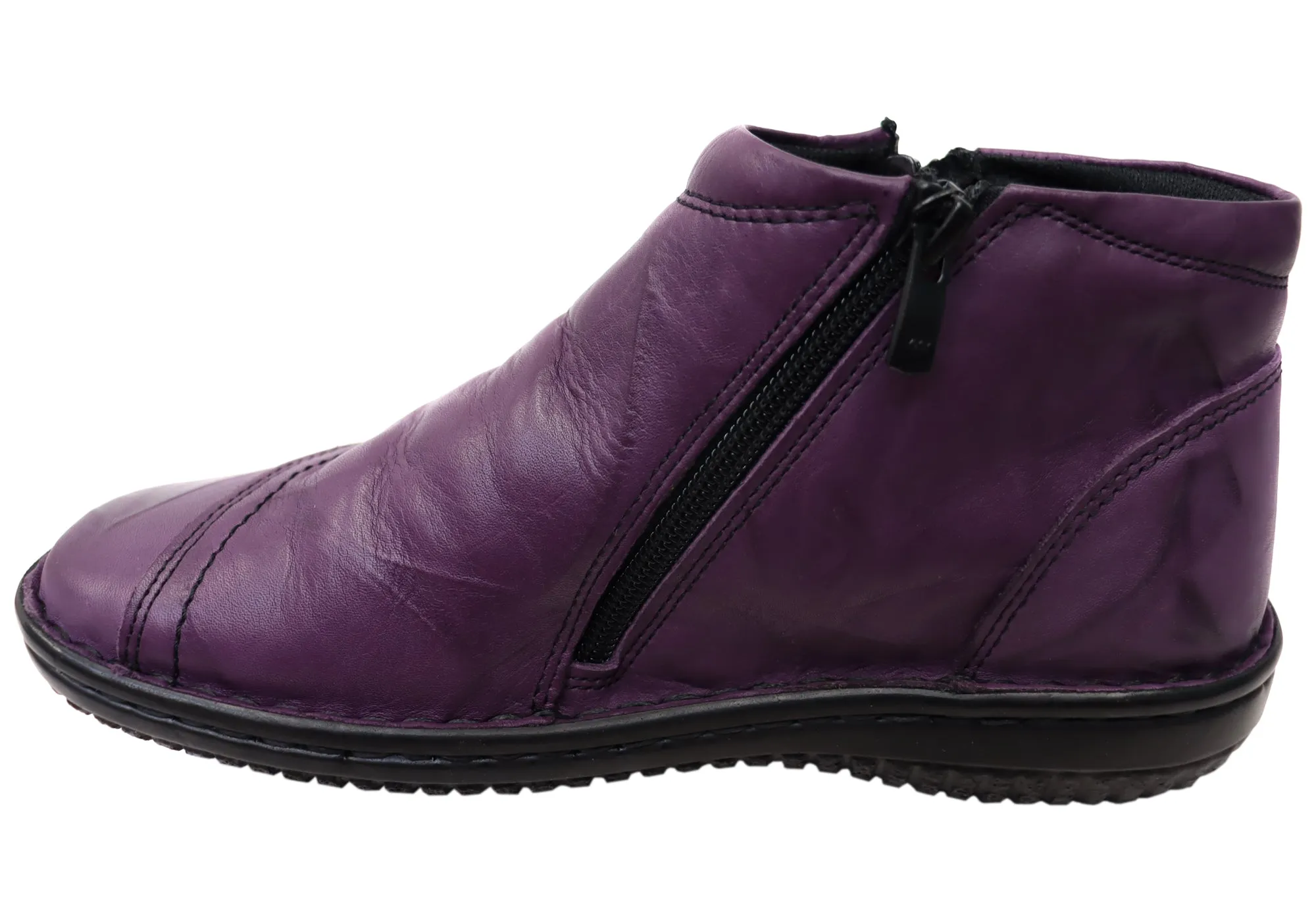 Cabello Comfort 5250-27 Damen Lederstiefel Hergestellt in der Türkei Cabello Comfort Schuhe