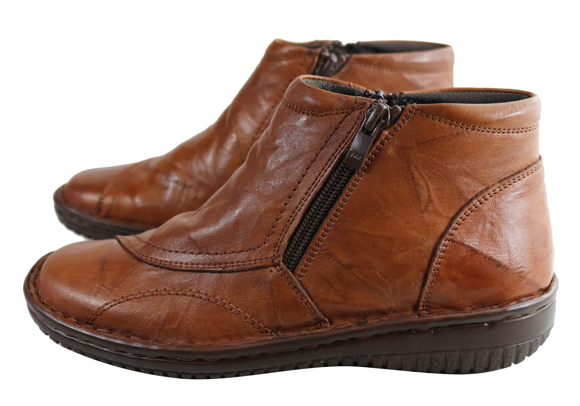 Cabello Comfort 5250-27 Damen Lederstiefel Hergestellt in der Türkei Cabello Comfort Schuhe