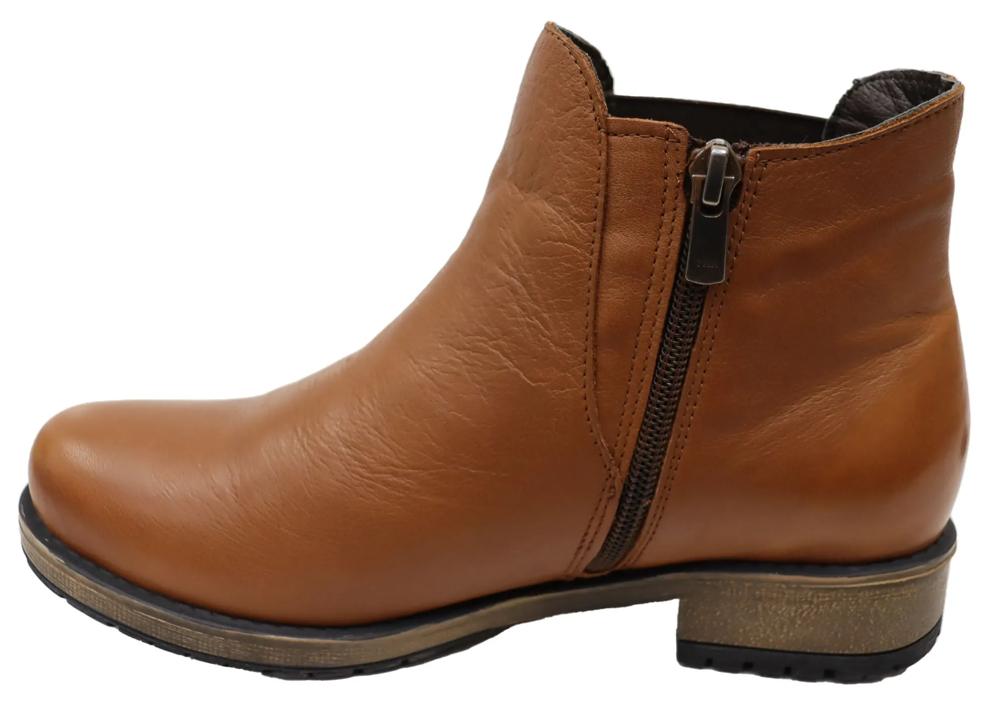 Cabello Comfort Hallie Damen Europäische Bequeme Leder Knöchelstiefel Cabello Comfort Schuhe