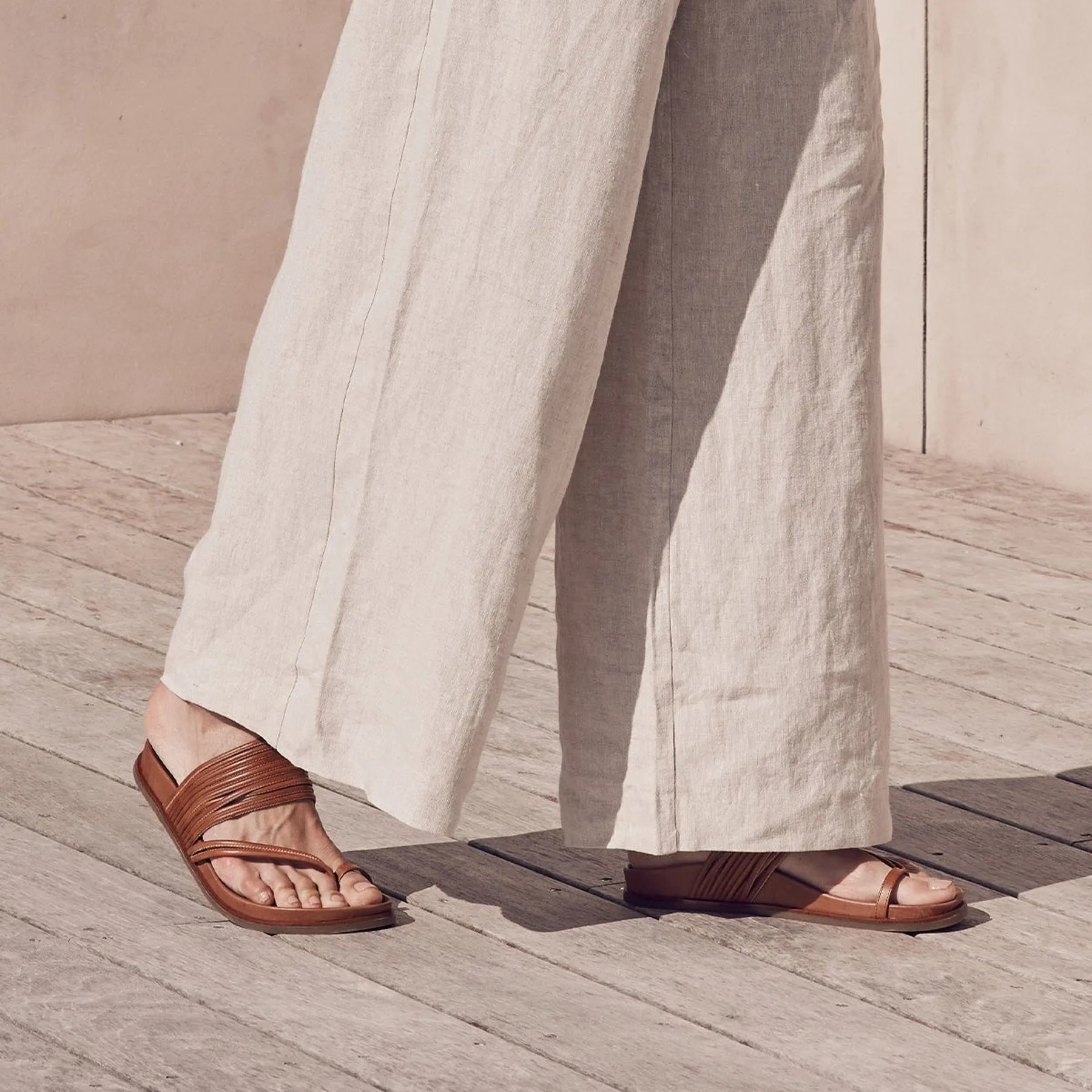 CARMELLA LEDER SANDALEN