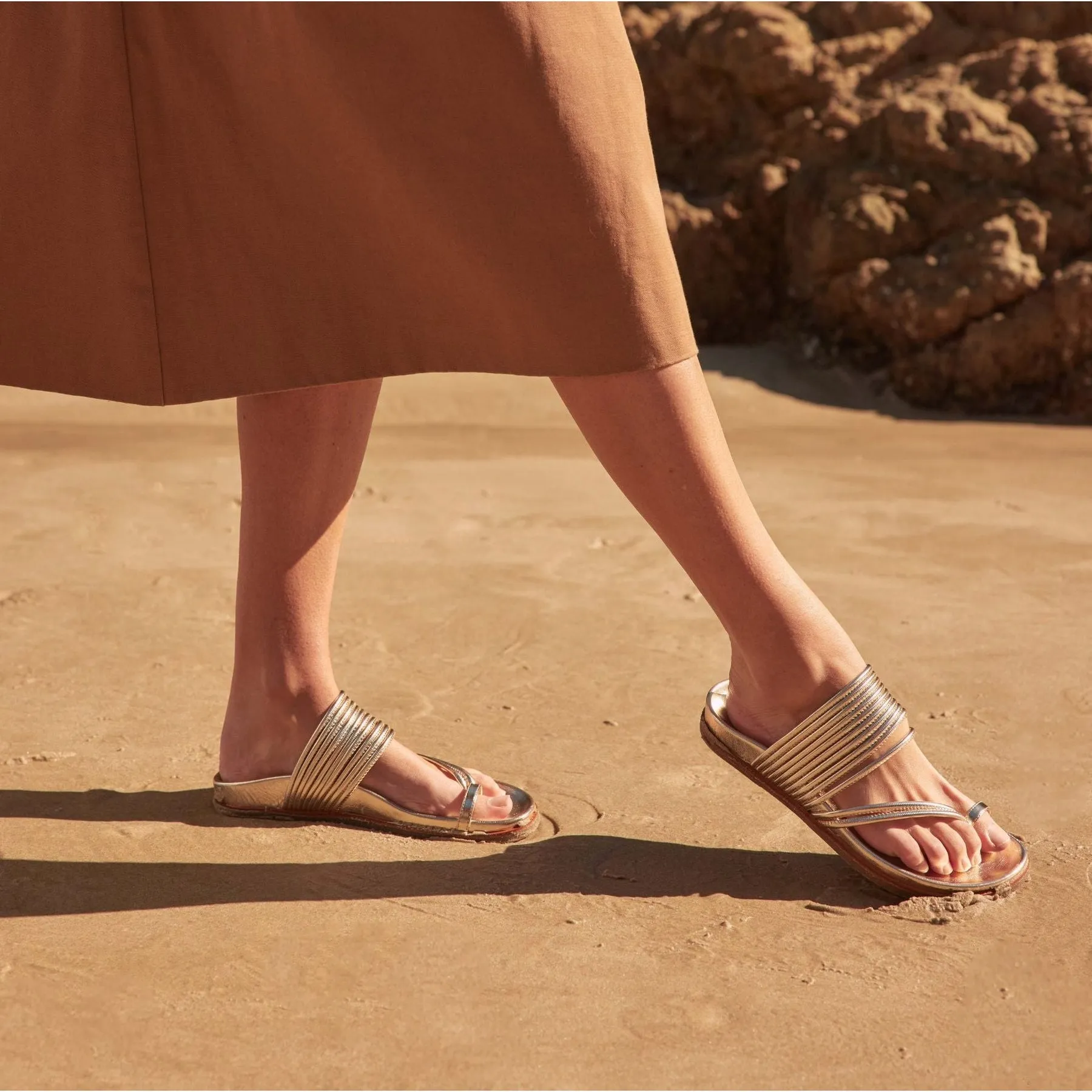 CARMELLA LEDER SANDALEN