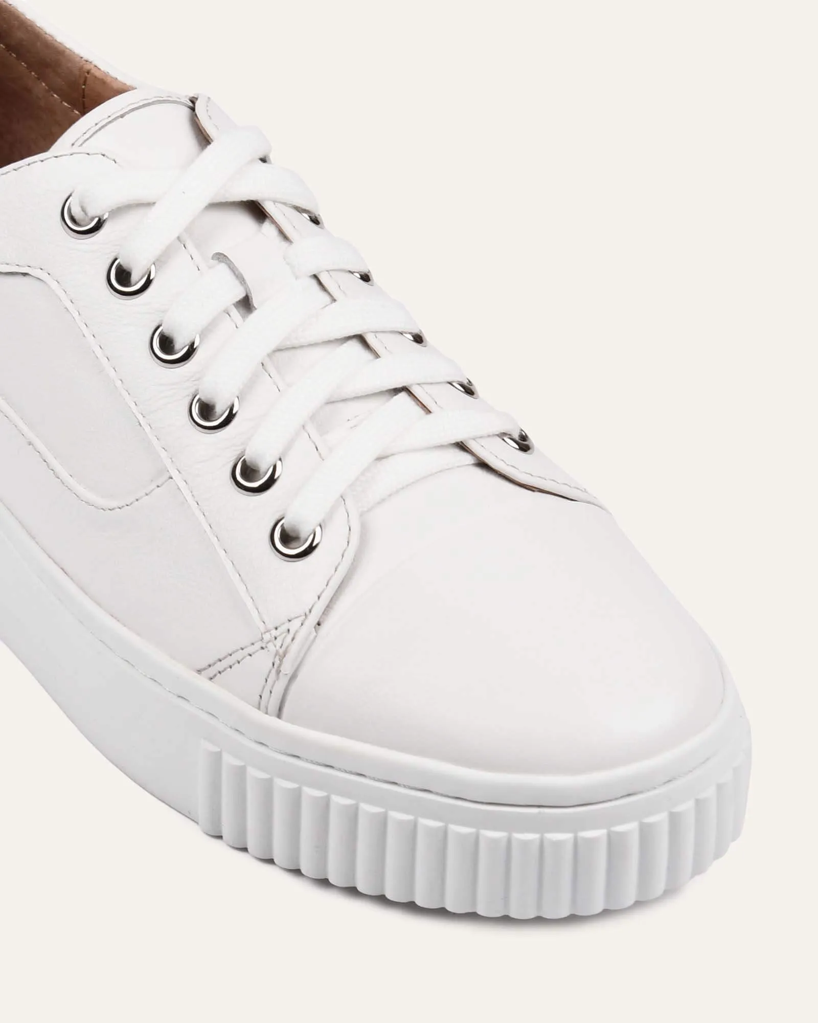 CLAREMONT SNEAKER WEISSES LEDER