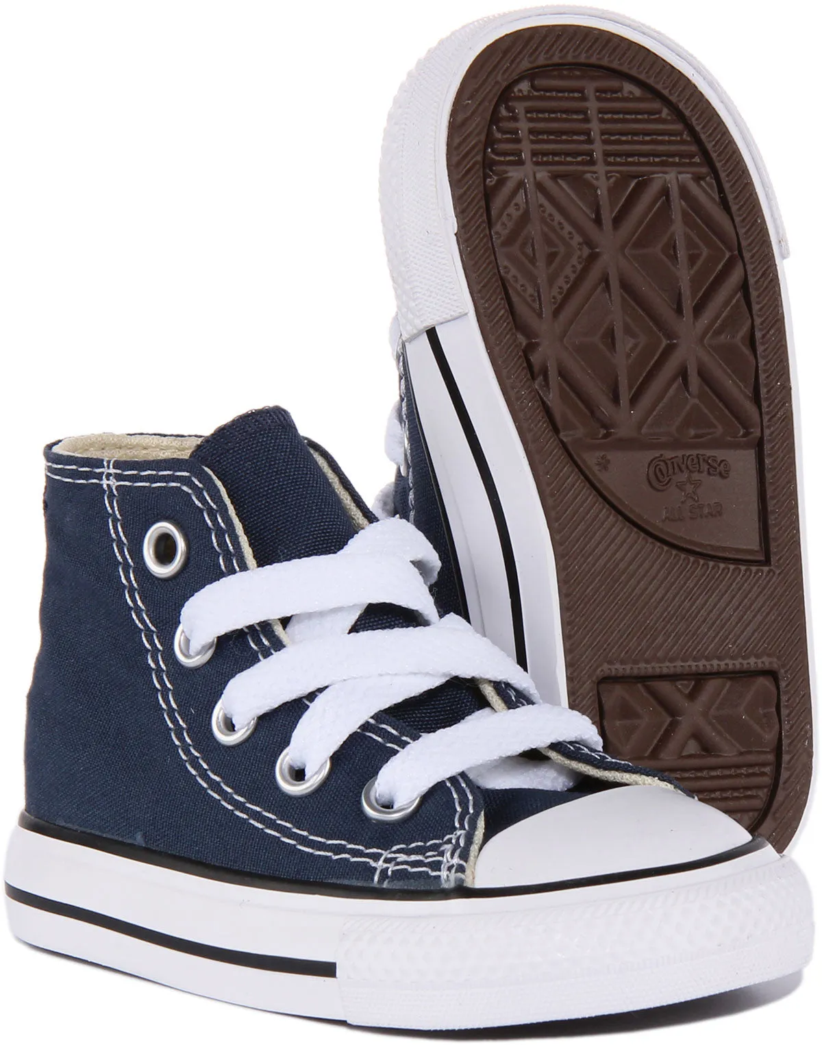 Converse All Star High in Marineblau für Babyschuhe Converse