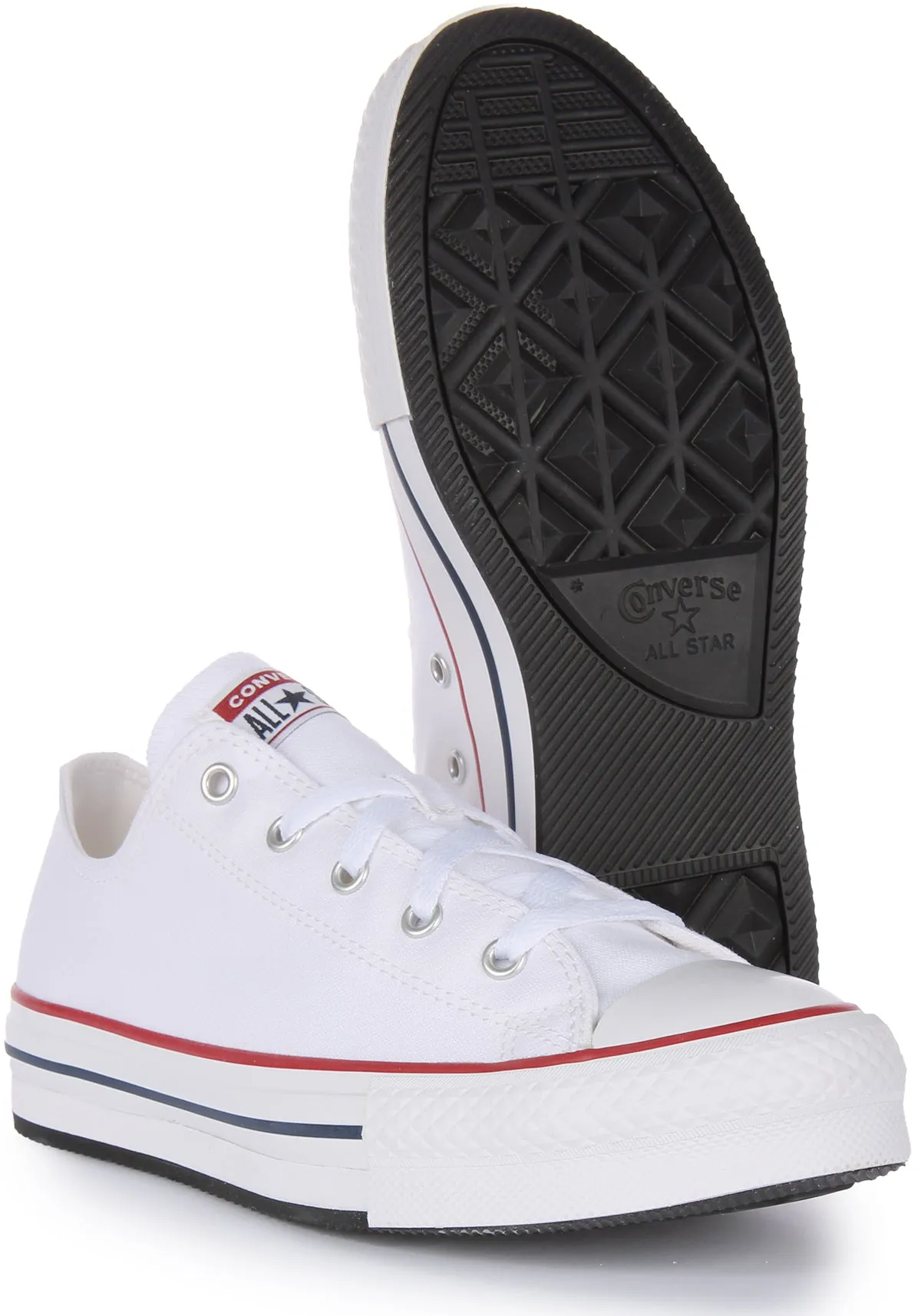 Converse All Star Low 3J256C in Weiß für Kinderschuhe Converse