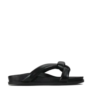 LEDER-SANDALEN MIT KREUZRIEMEN