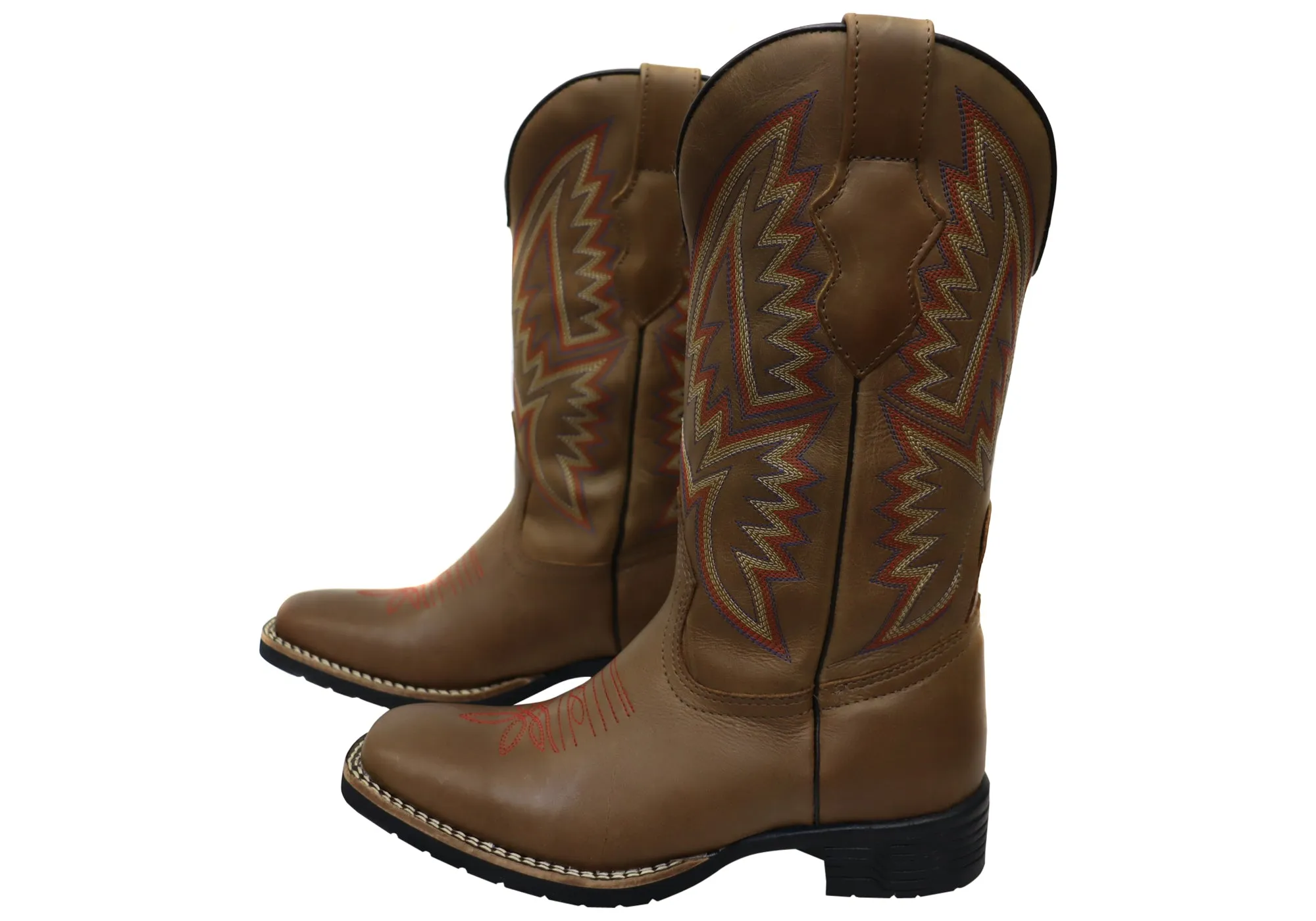 D Milton Caroline Damen Bequeme Leder Western Cowboy Stiefel D Milton Schuhe
