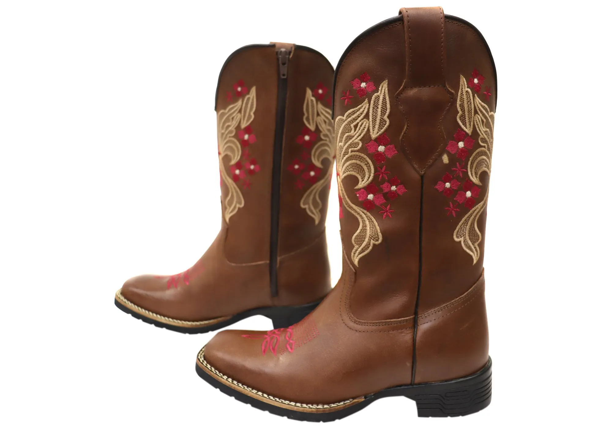 D Milton Claire Damen Bequeme Leder Western Cowboy Stiefel D Milton Schuhe