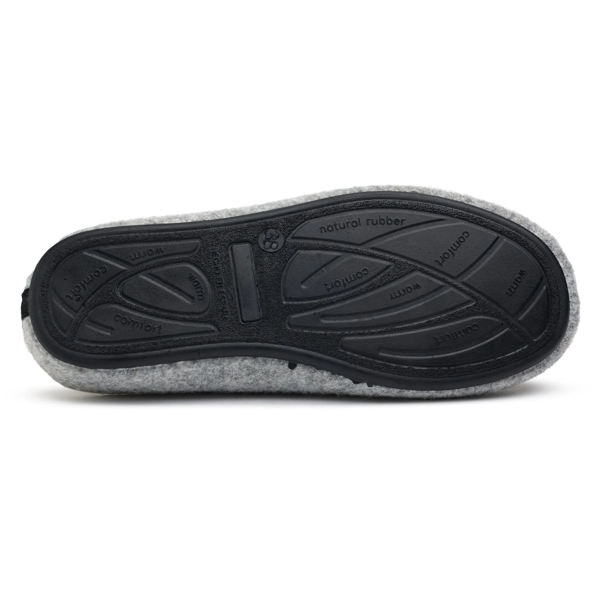 Damen Vegane Mule Hausschuhe | Hellgrau