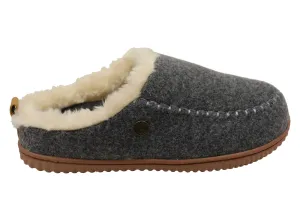 Dearfoams Damen Bequeme Bern Clogs Pantoffeln mit offener Ferse Dearfoams Schuhe