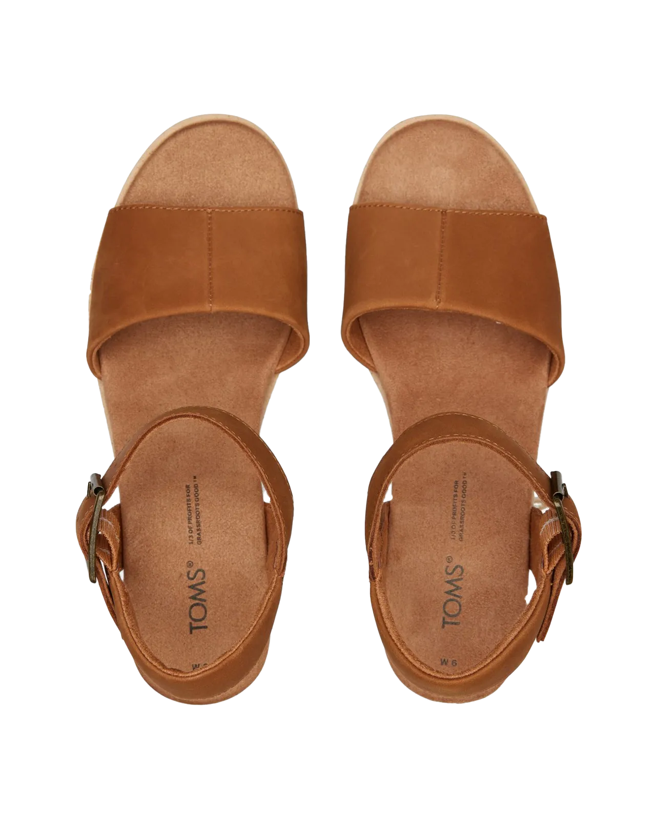 Diana Tan Keilabsatz-Sandalen in Natur
