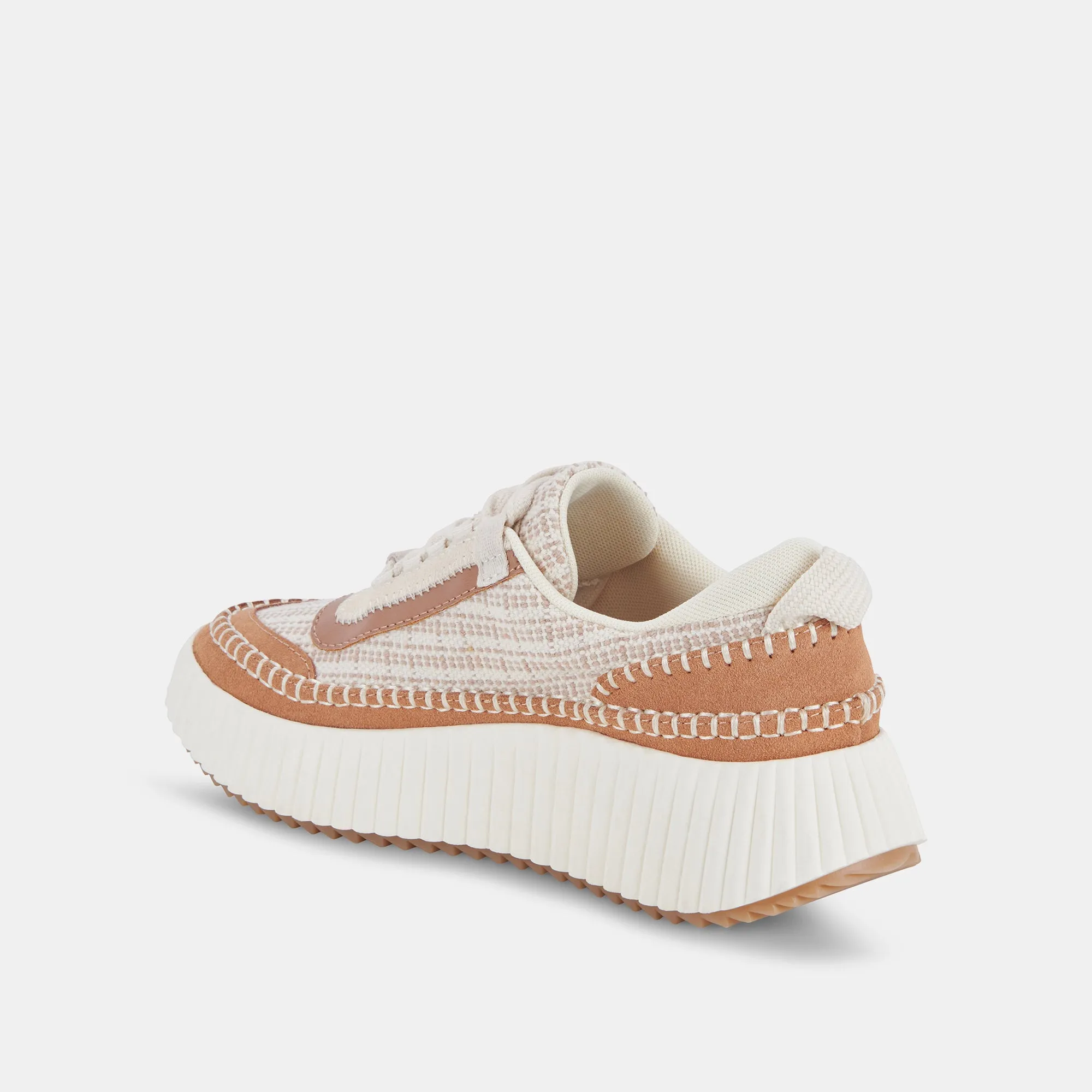 DOLEN SNEAKERS BRAUN MULTI GEWEBT