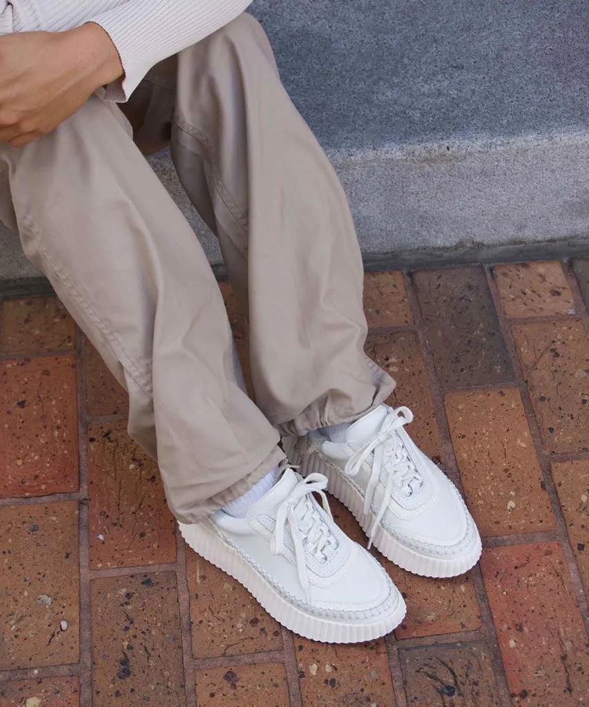 DOLEN SNEAKERS WEISSES LEDER