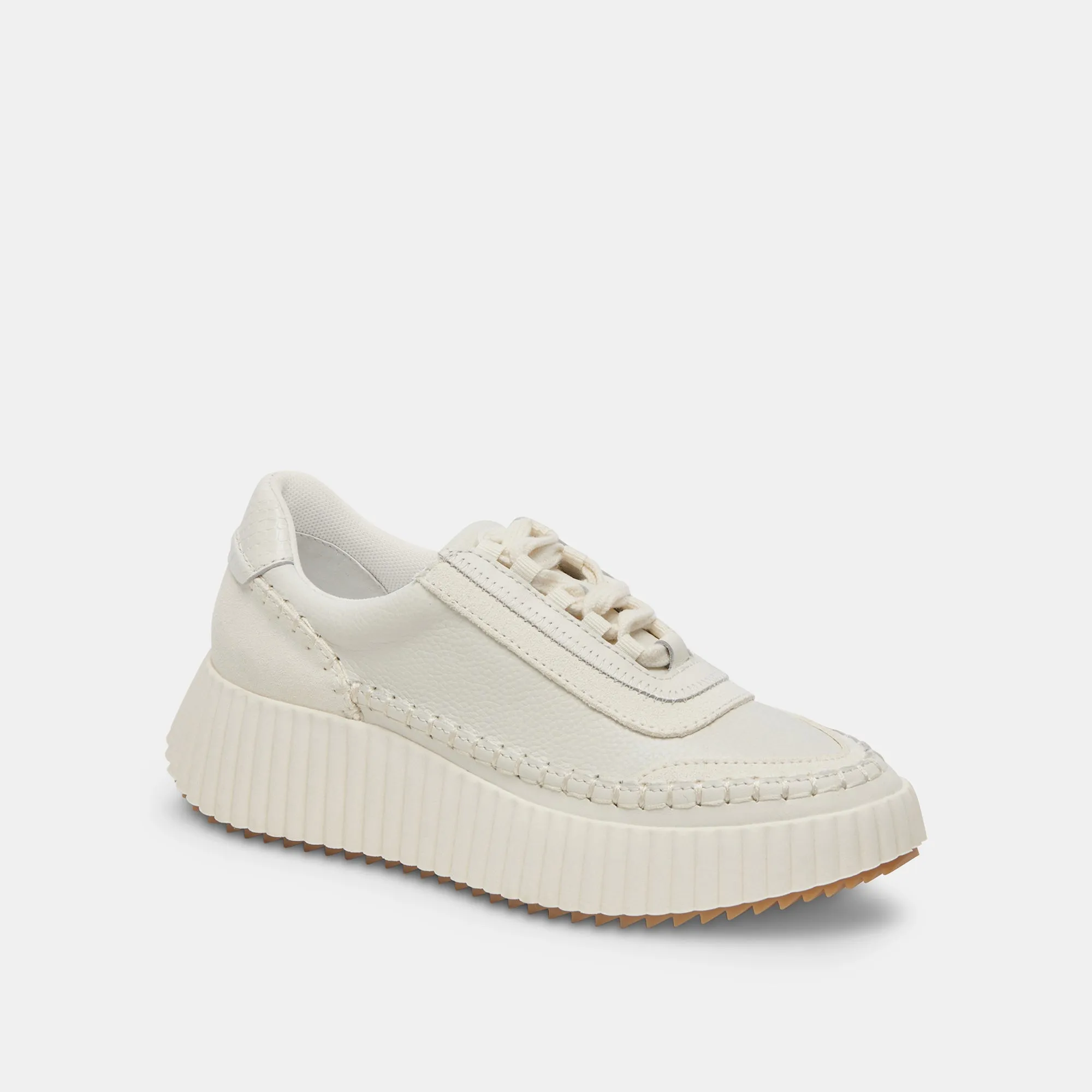 DOLEN SNEAKERS WEISSES LEDER