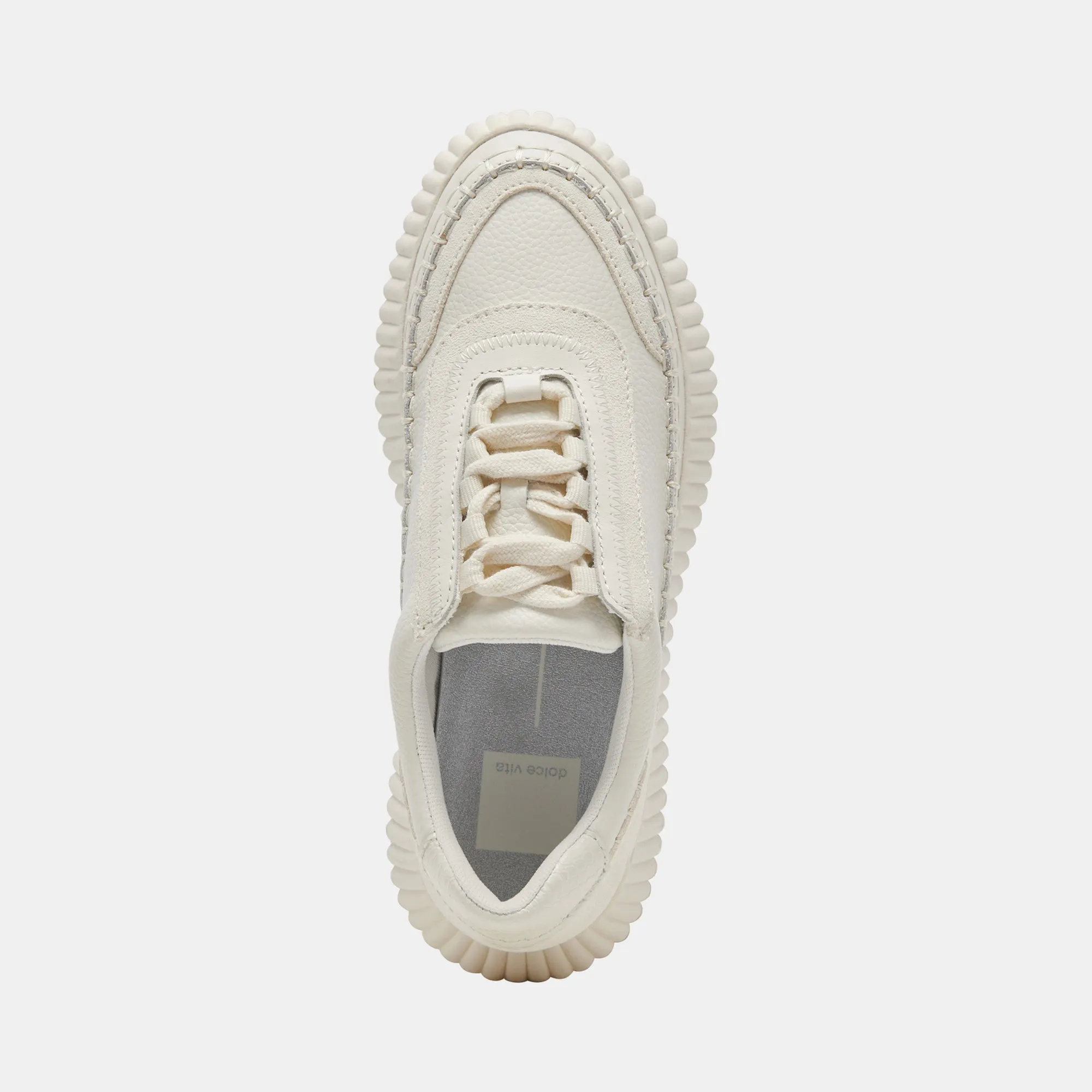 DOLEN SNEAKERS WEISSES LEDER