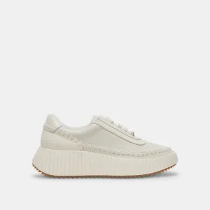 DOLEN SNEAKERS WEISSES LEDER