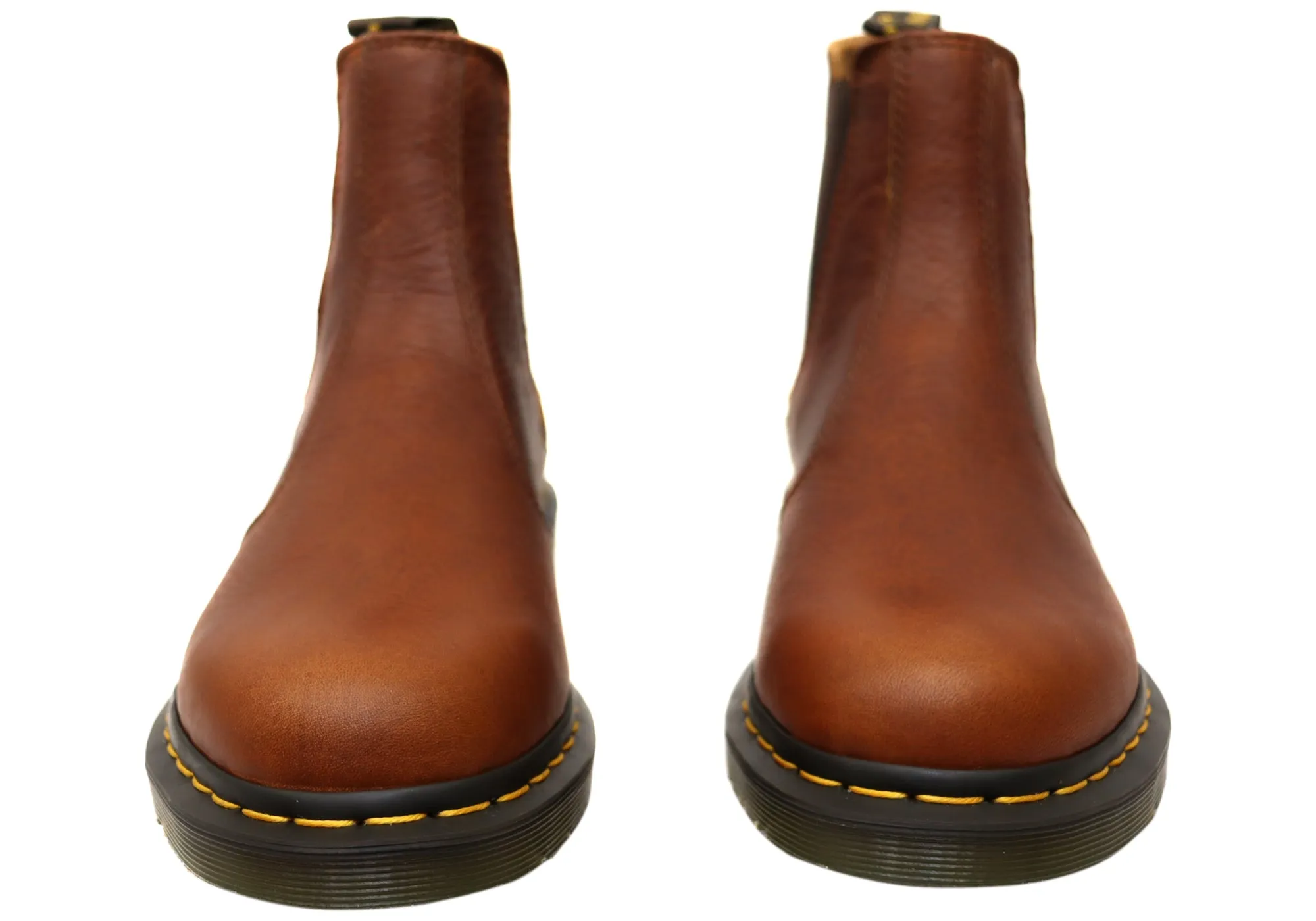 Dr. Martens 2976 Cashew Botschafter Unisex Leder Chelsea Stiefel Dr. Martens Schuhe